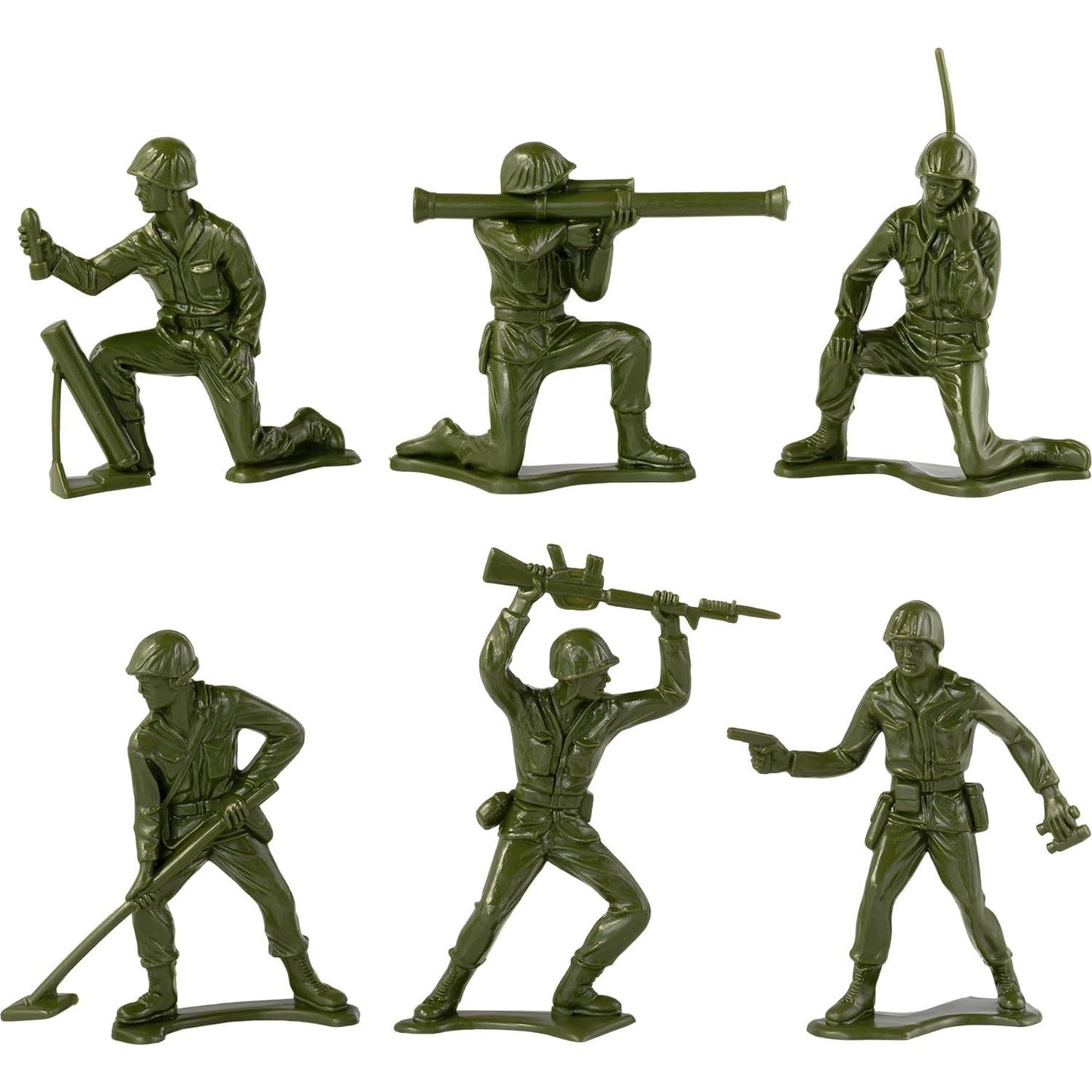 Camión Volquete Grande TimMee con 6 Soldados Jumbo Verde Oliva