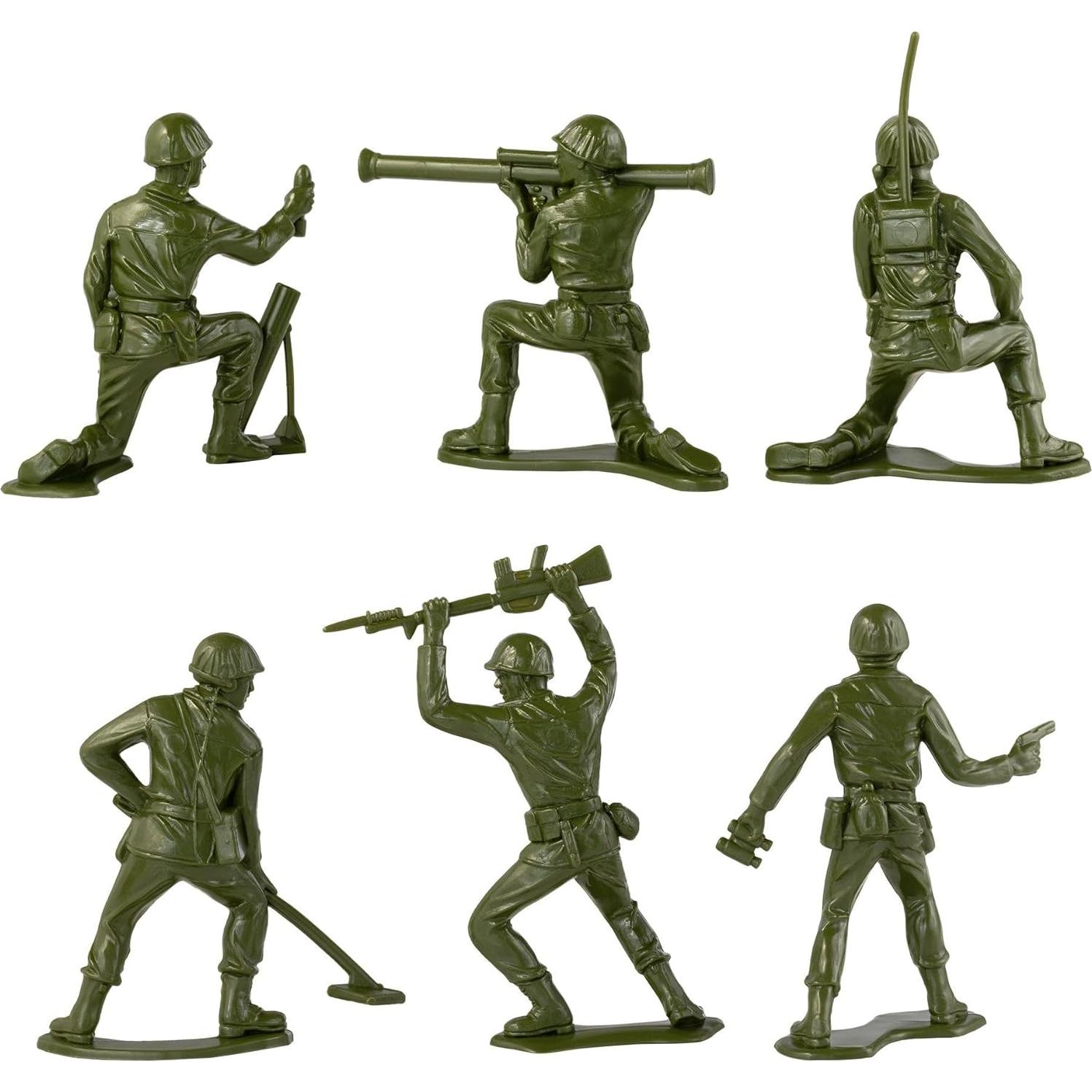 Camión Volquete Grande TimMee con 6 Soldados Jumbo Verde Oliva