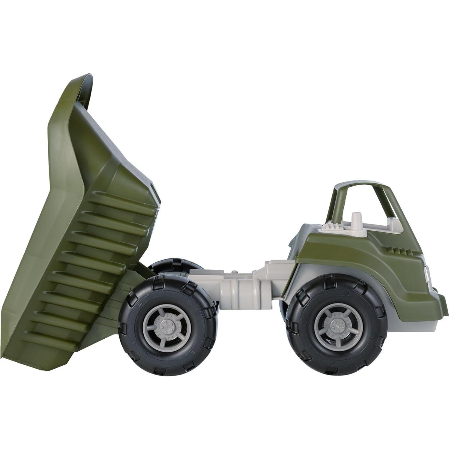 Camión Volquete Grande TimMee con 6 Soldados Jumbo Verde Oliva