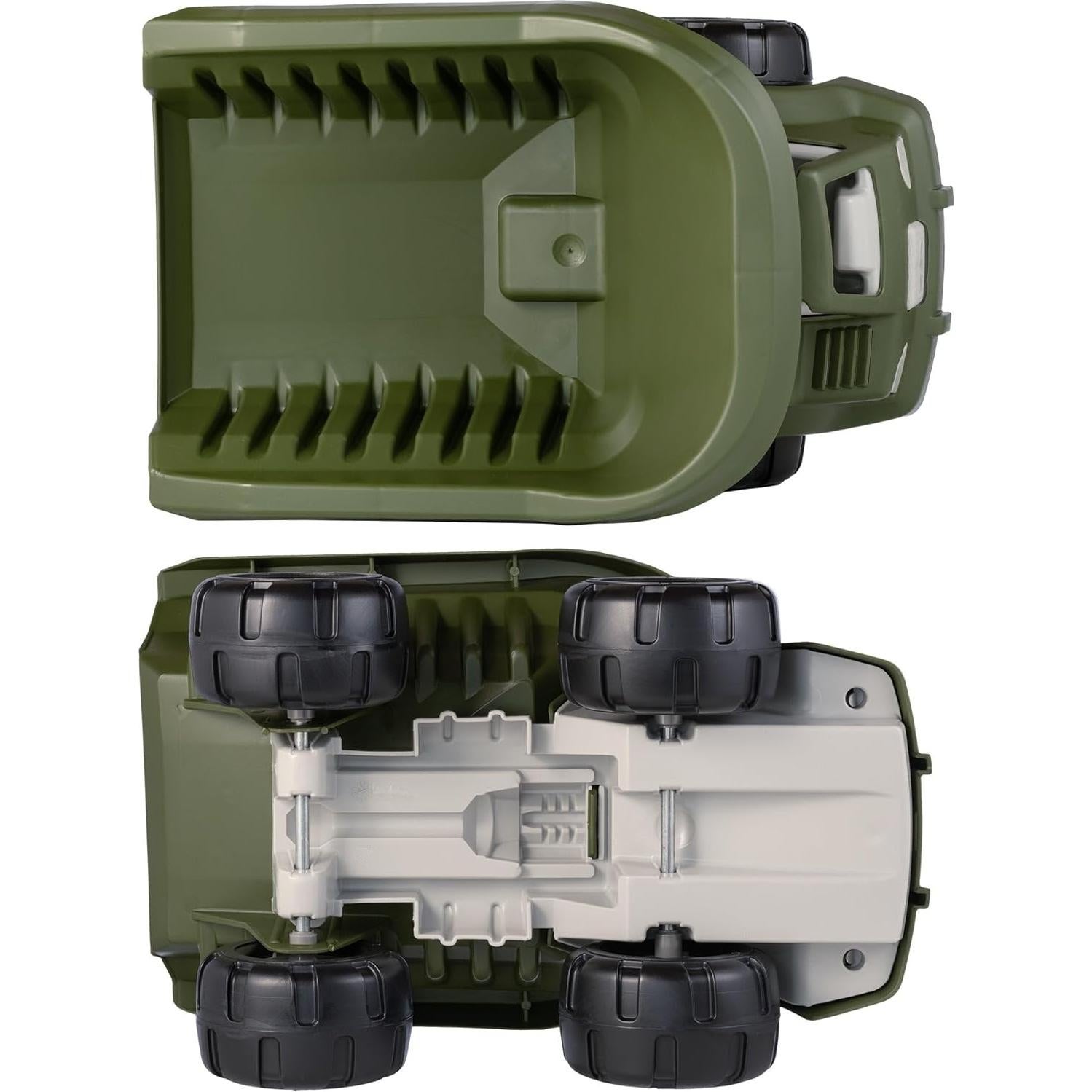 Camión Volquete Grande TimMee con 6 Soldados Jumbo Verde Oliva