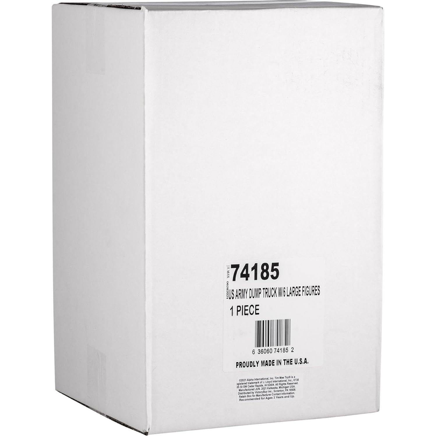 Camión Volquete Grande TimMee con 6 Soldados Jumbo Verde Oliva