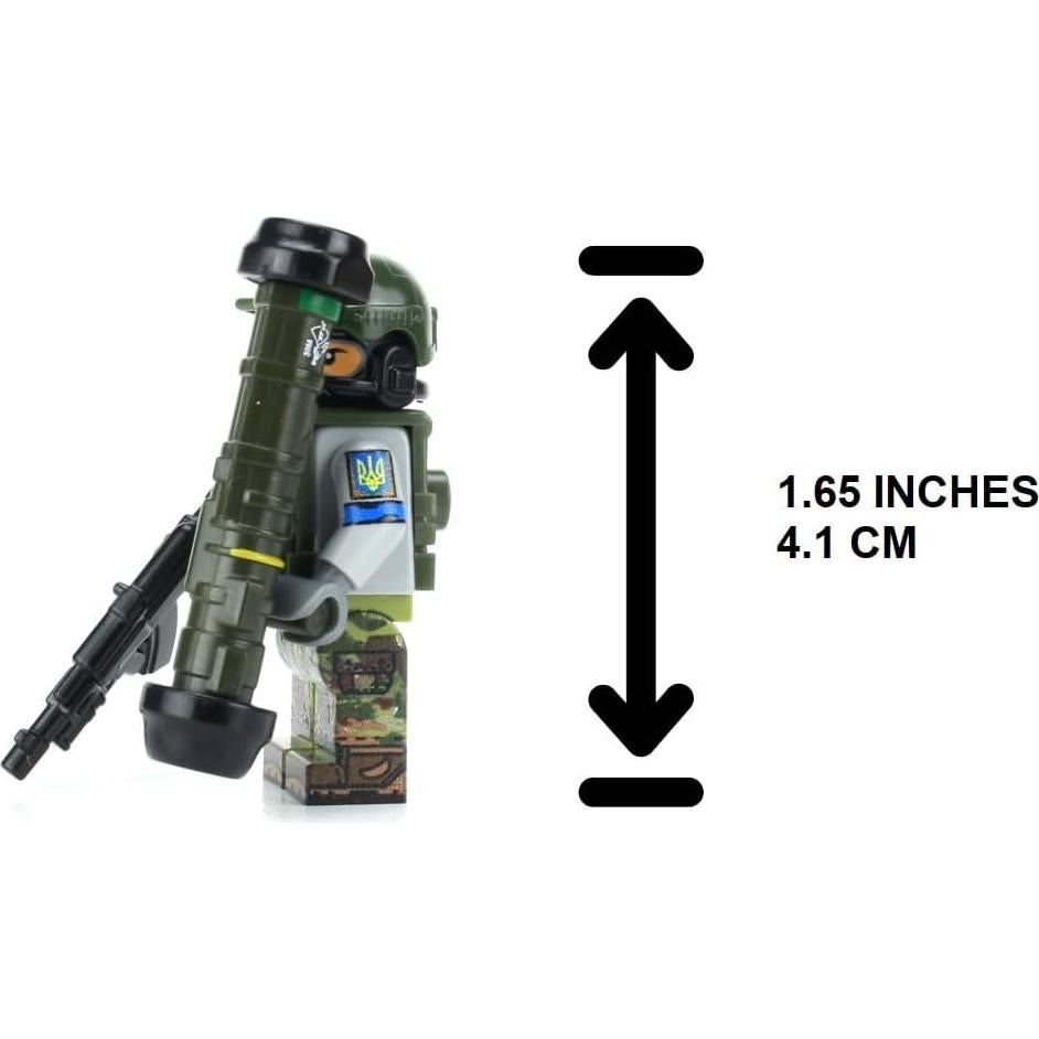 Minifigura Militar Ladrillo de Batalla Soldado Ucraniano