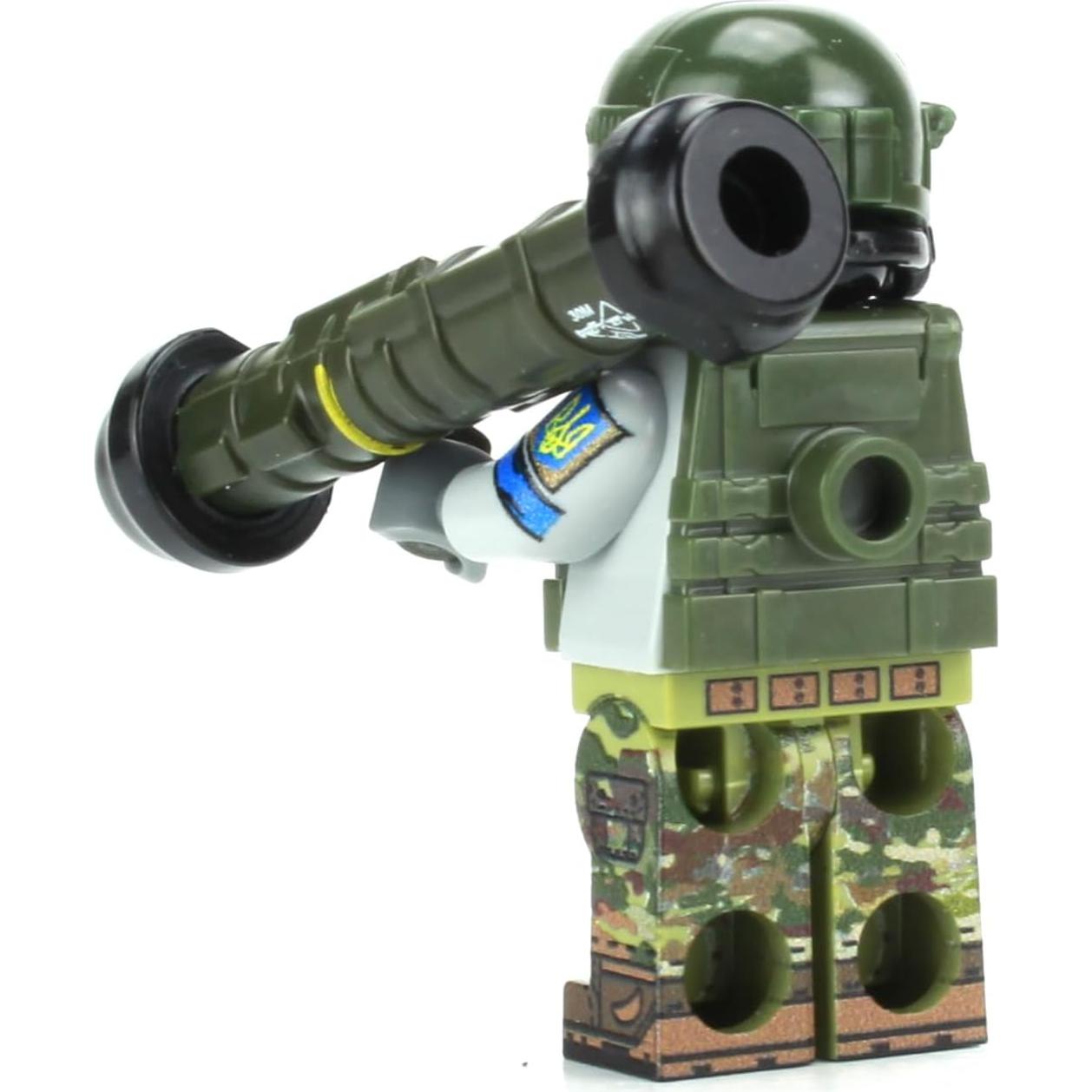 Minifigura Militar Ladrillo de Batalla Soldado Ucraniano