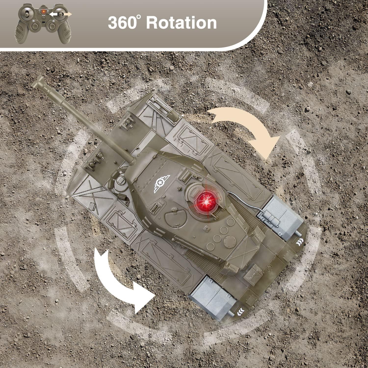 Tanque de Batalla M41A3 RC BEAURE - Control Remoto con Luces y Sonidos