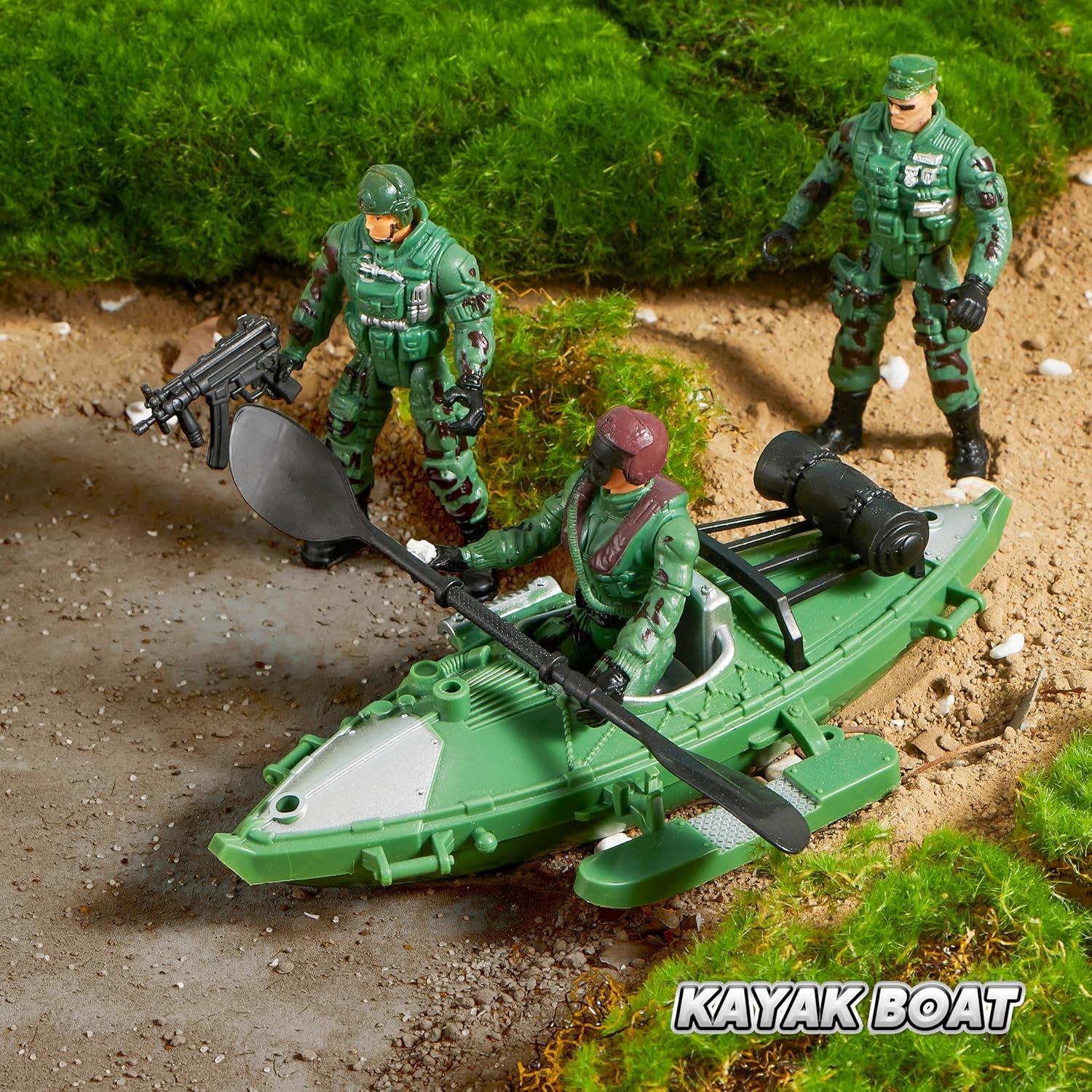 Juego de Soldados Militares 164 Piezas + Helicóptero 10 en 1