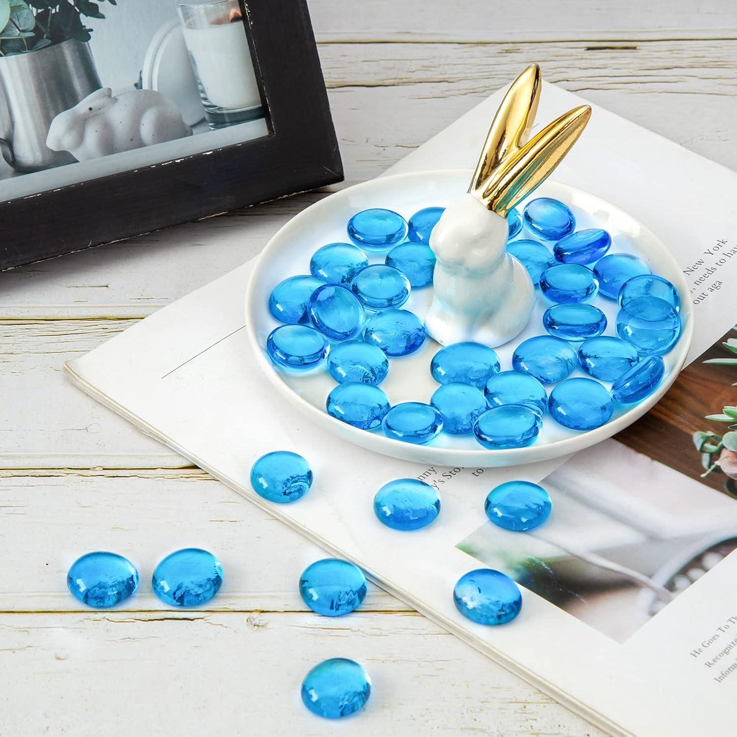 Canicas de Vidrio Planas FUTUREPLUSX 500PCS Azul 2,27kg