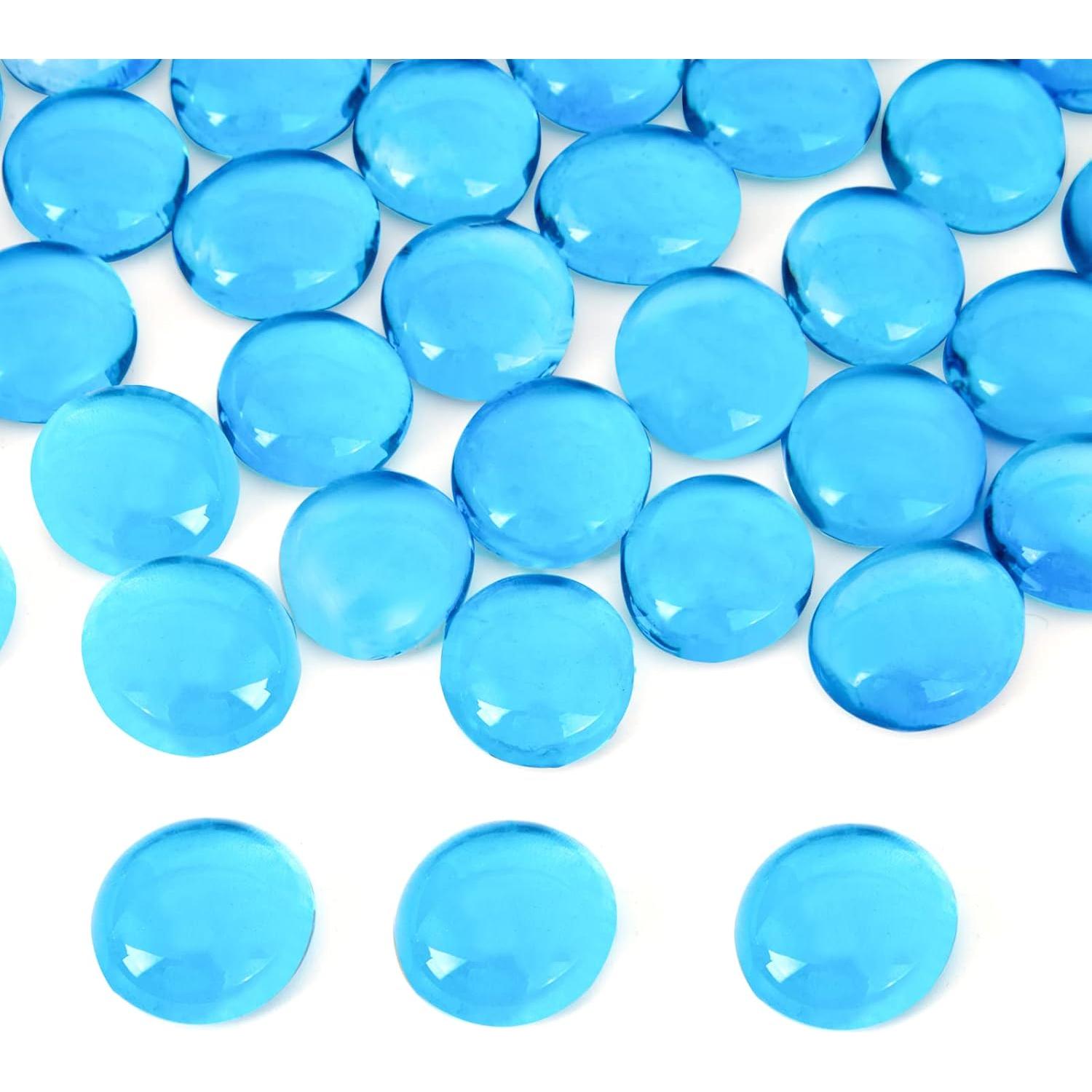 Canicas de Vidrio Planas FUTUREPLUSX 500PCS Azul 2,27kg