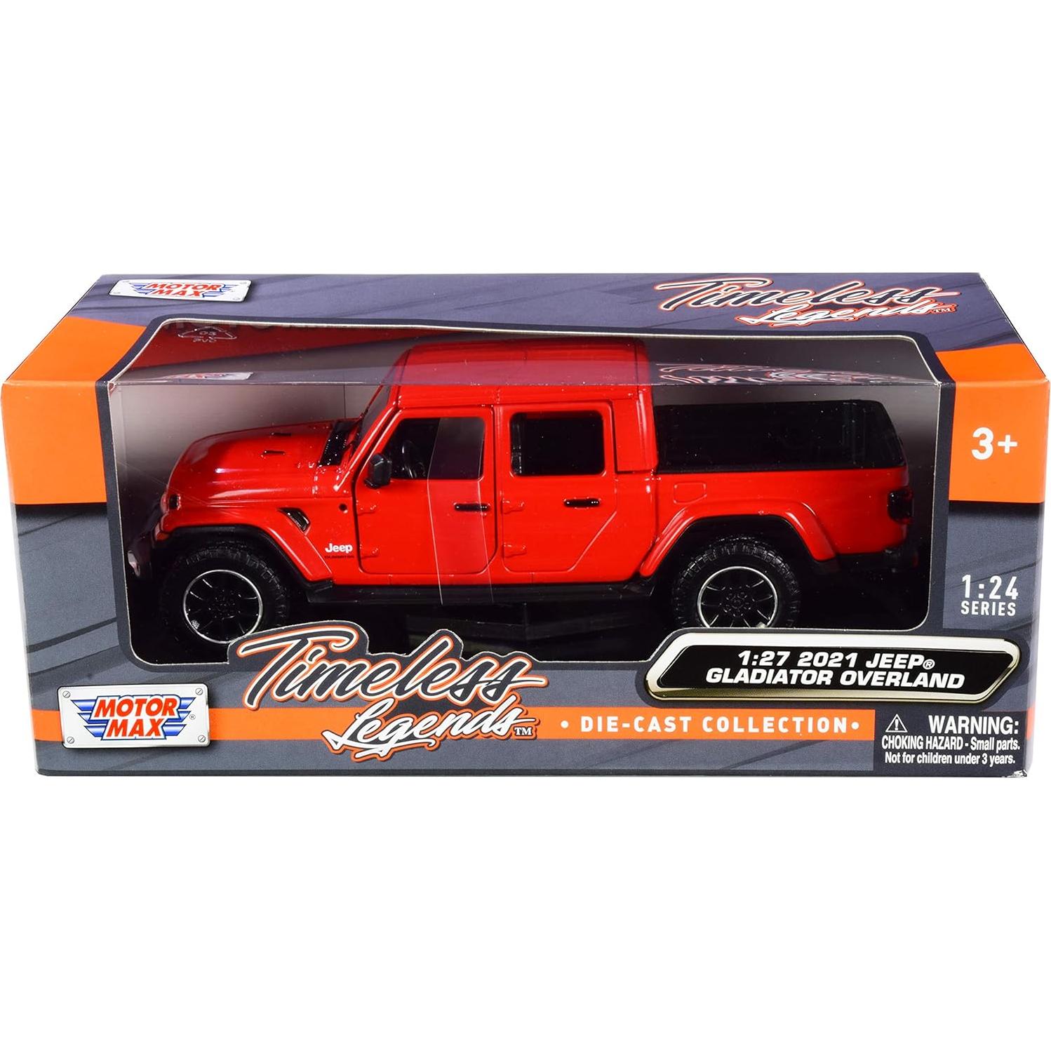 Modelo Diecast Motormax Gladiador Overland 1:24 Rojo