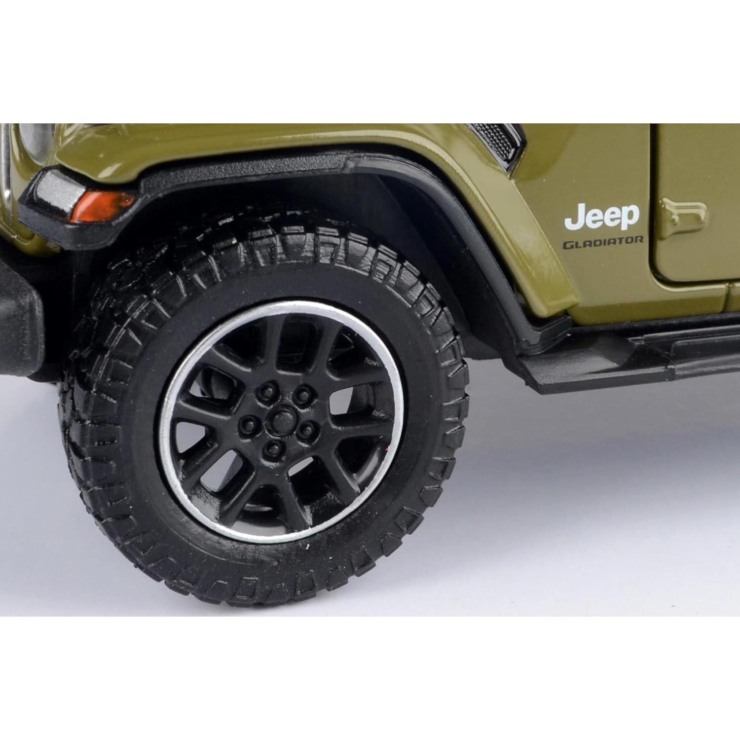 Coche Diecast Motormax Gladiador Overland 1:24 Verde Mate