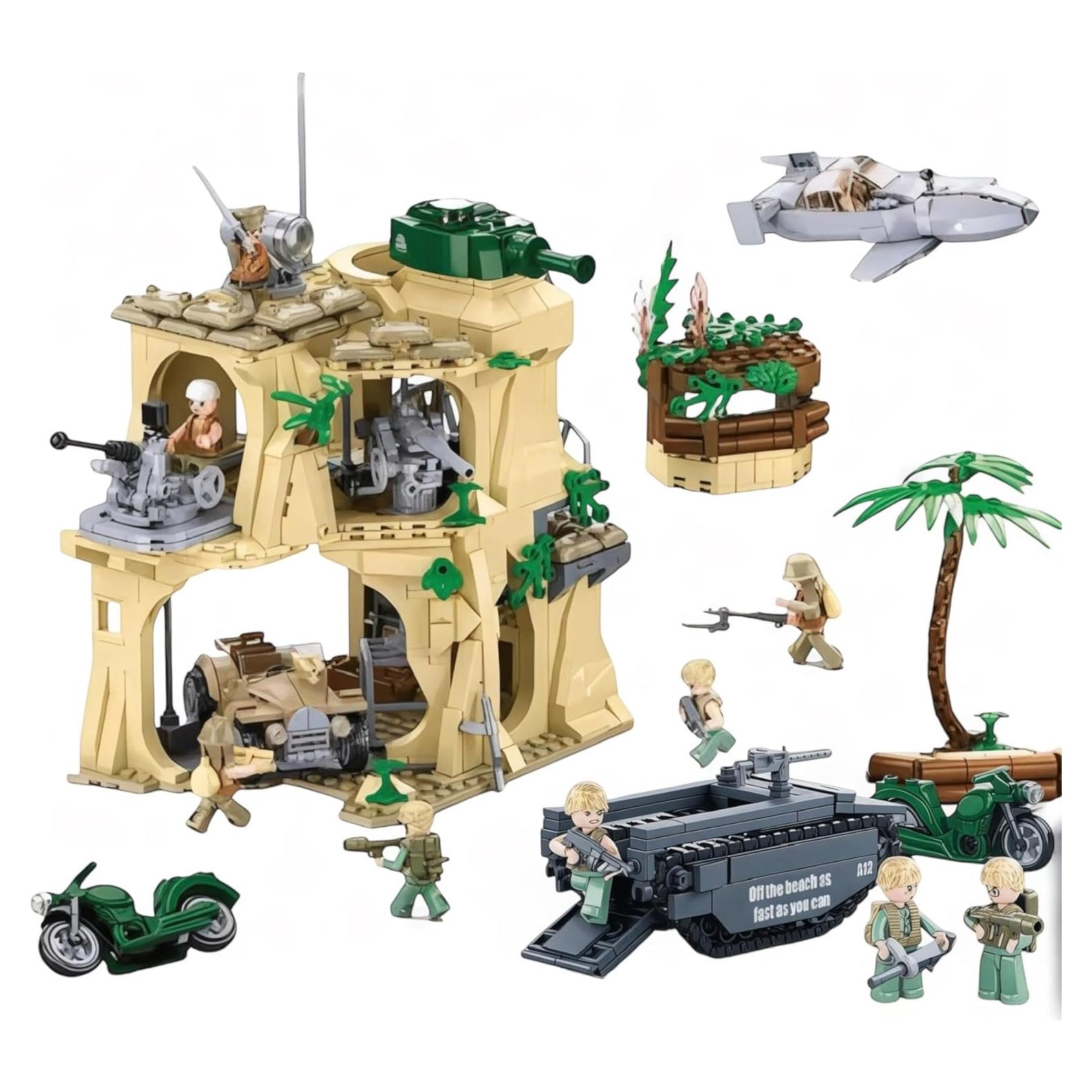 Conjunto de Construcción Militar General Jim Iwo Jima - 1,124 Piezas