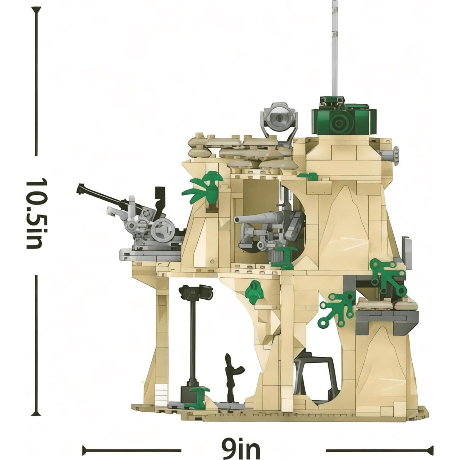 Conjunto de Construcción Militar General Jim Iwo Jima - 1,124 Piezas