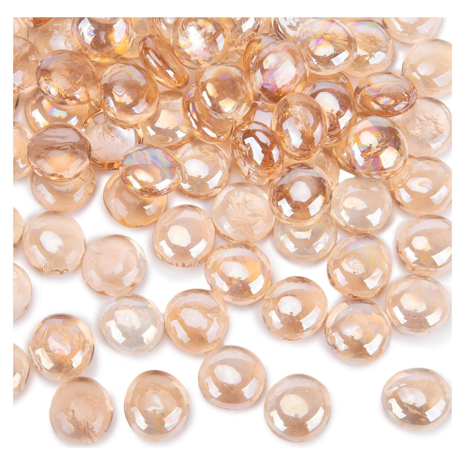 Canicas de Vidrio Planas FUTUREPLUSX 2.25kg Coral Rosado