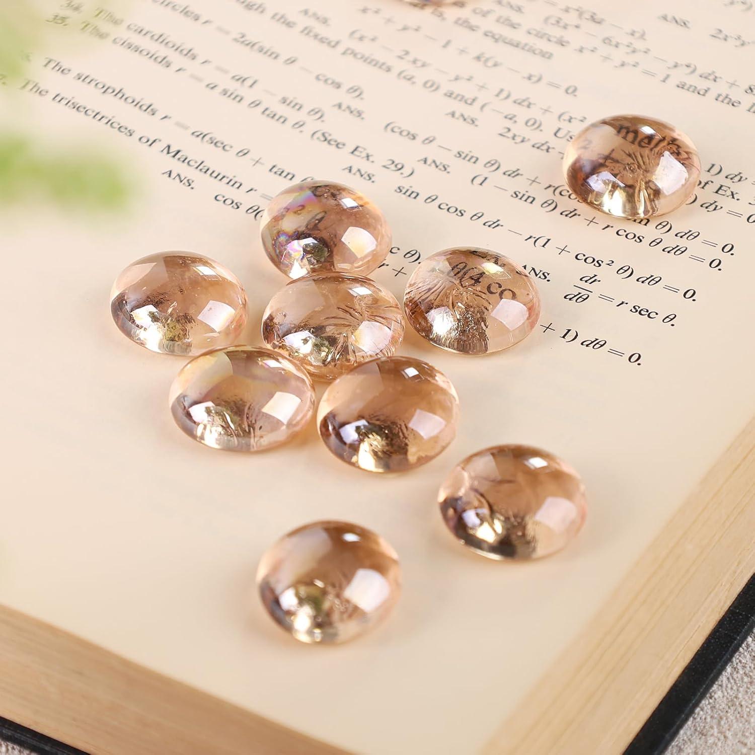 Canicas de Vidrio Planas FUTUREPLUSX 2.25kg Coral Rosado