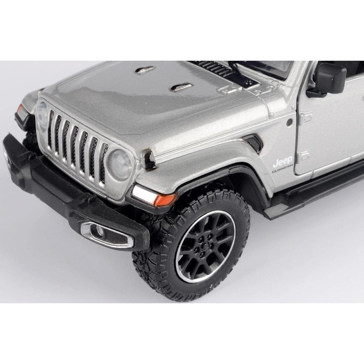 Camioneta Diecast Motormax Gladiador Overland 1:27 Plateada