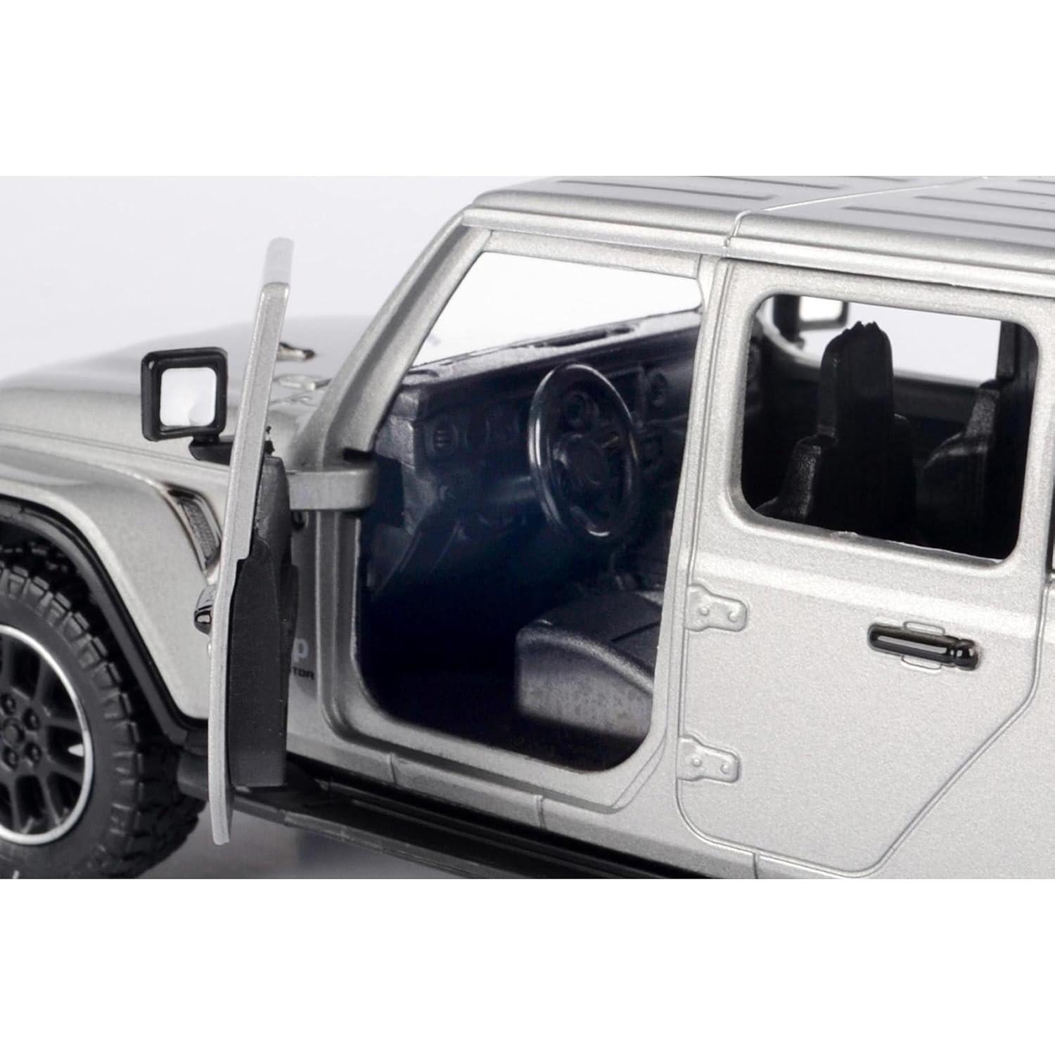 Camioneta Diecast Motormax Gladiador Overland 1:27 Plateada