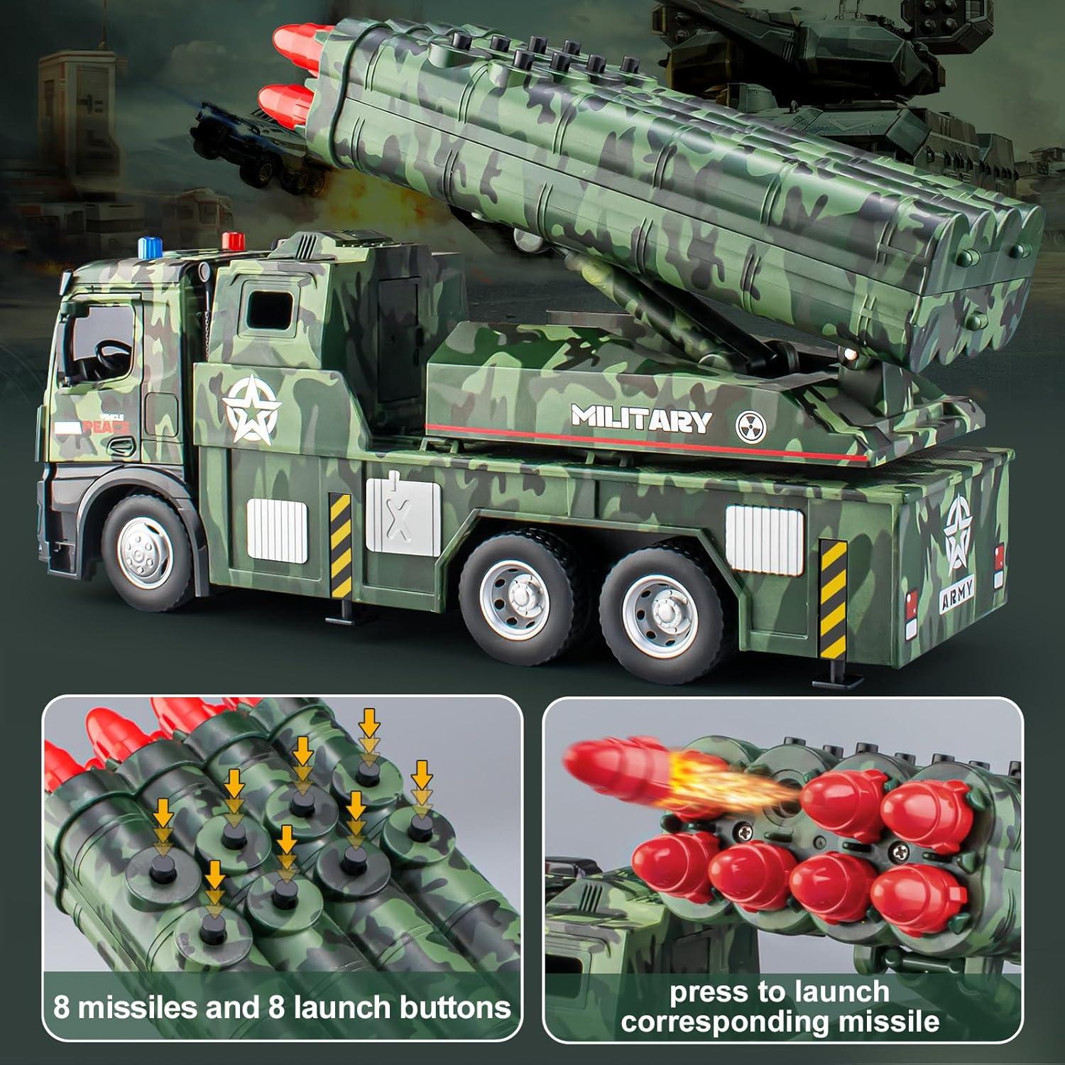 Camión Militar HAPYAD con Lanzador de Misiles y Sonidos