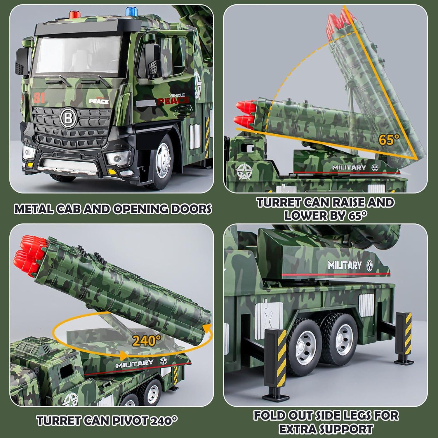 Camión Militar HAPYAD con Lanzador de Misiles y Sonidos