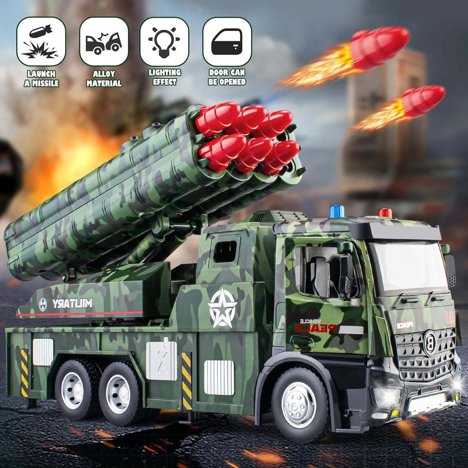 Camión Militar HAPYAD con Lanzador de Misiles y Sonidos