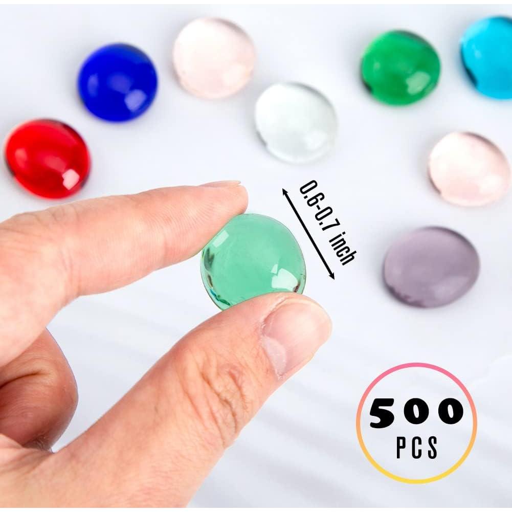 Canicas de Vidrio FUTUREPLUSX 500 PCS 2,27 kg Colores Surtidos