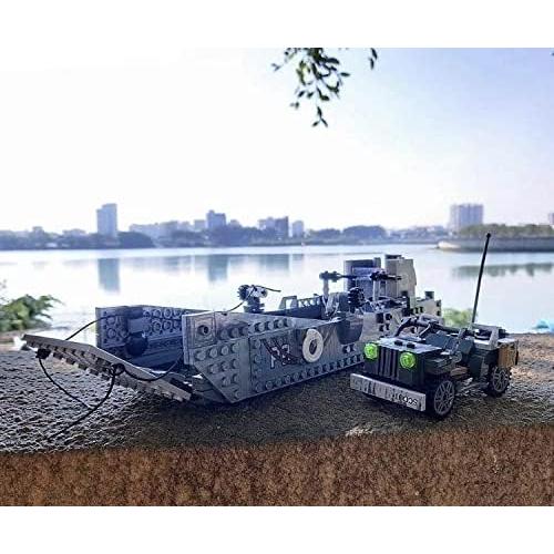 Juego de Bloques de Construcción Barco Higgins WWII General Jim - 325 Piezas