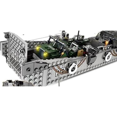 Juego de Bloques de Construcción Barco Higgins WWII General Jim - 325 Piezas