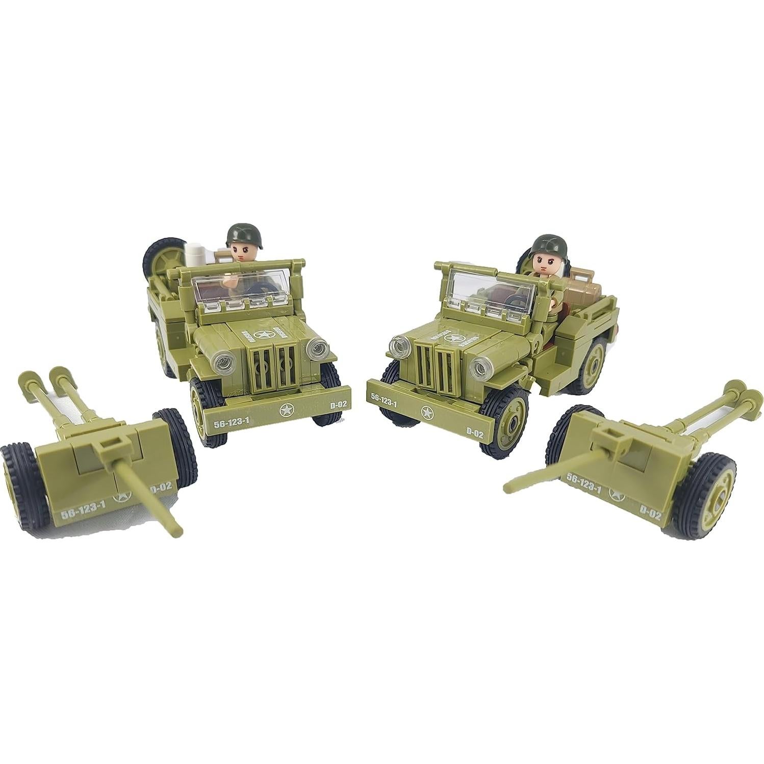 Conjunto de Construcción Militar 4x4 General Jim - Segunda Guerra Mundial