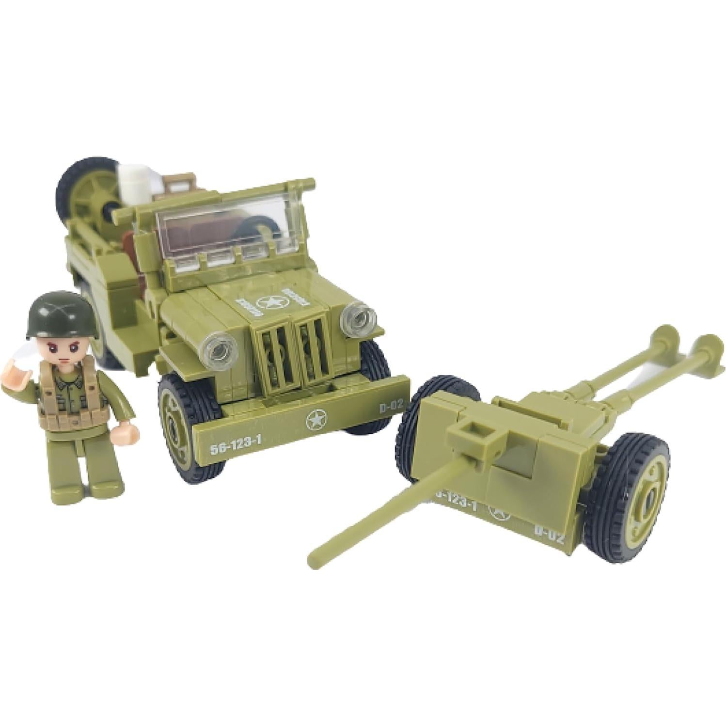 Conjunto de Construcción Militar 4x4 General Jim - Segunda Guerra Mundial