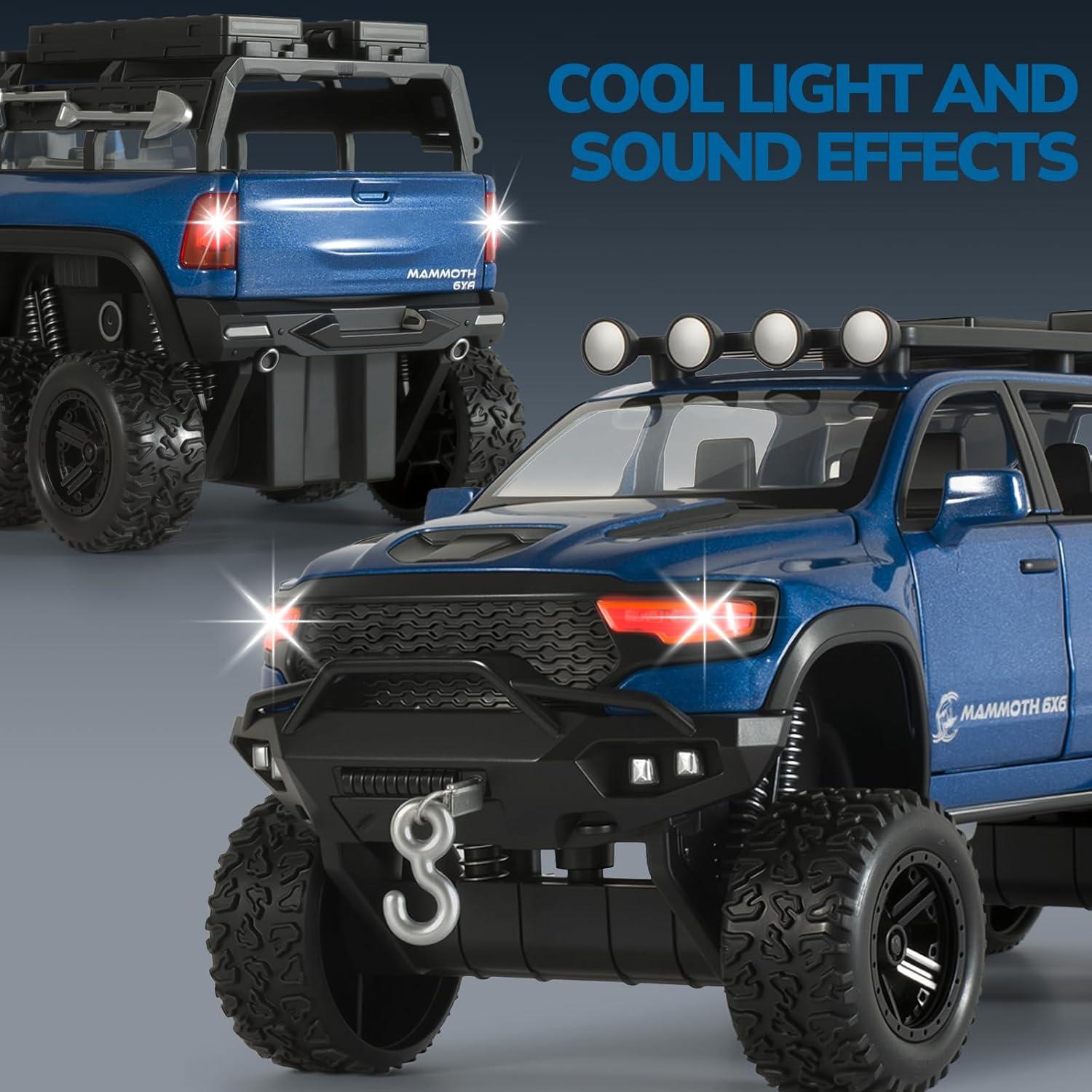 Camión de Juguete FRJV Mammoth Azul 19x7.2x7.7cm con Sonido