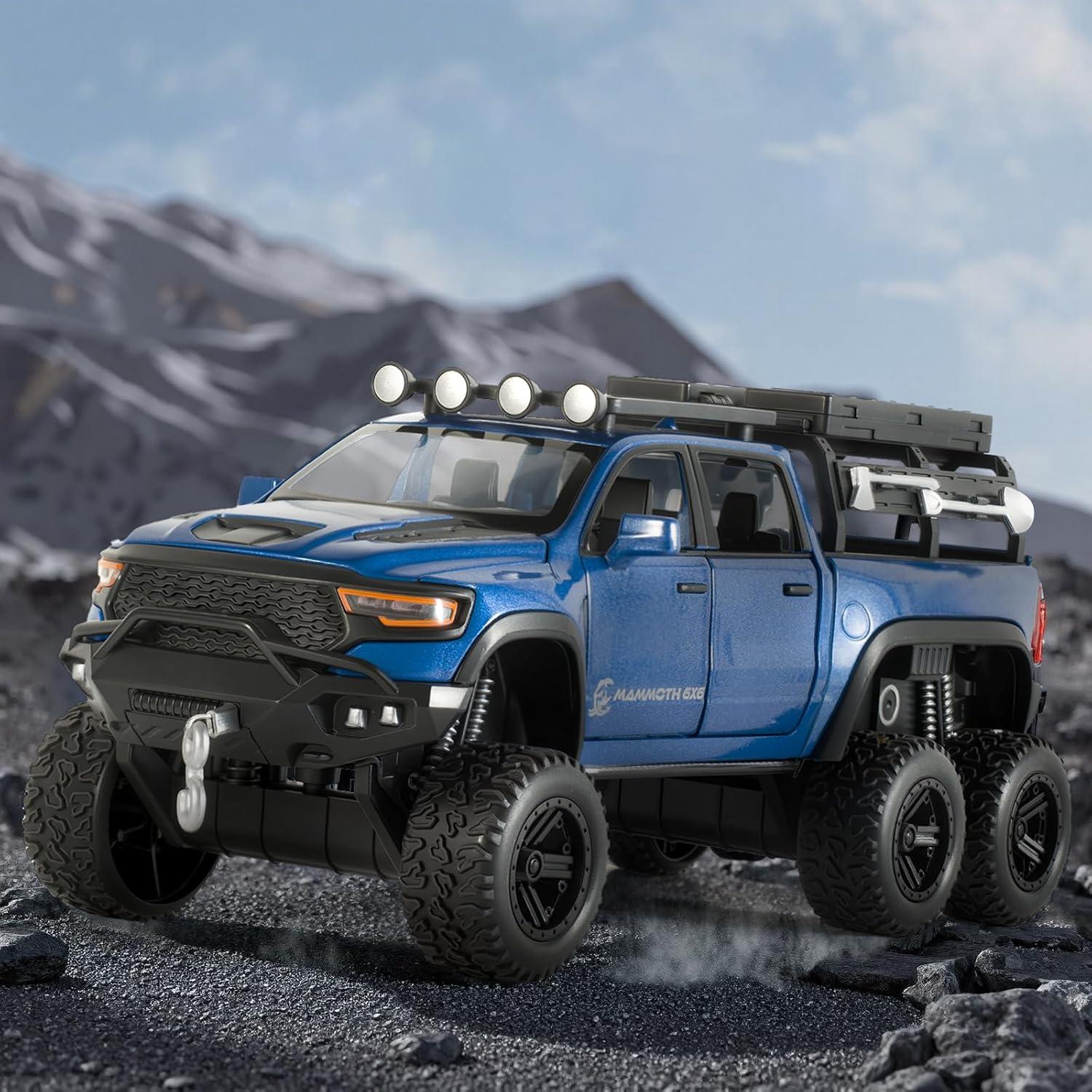 Camión de Juguete FRJV Mammoth Azul 19x7.2x7.7cm con Sonido