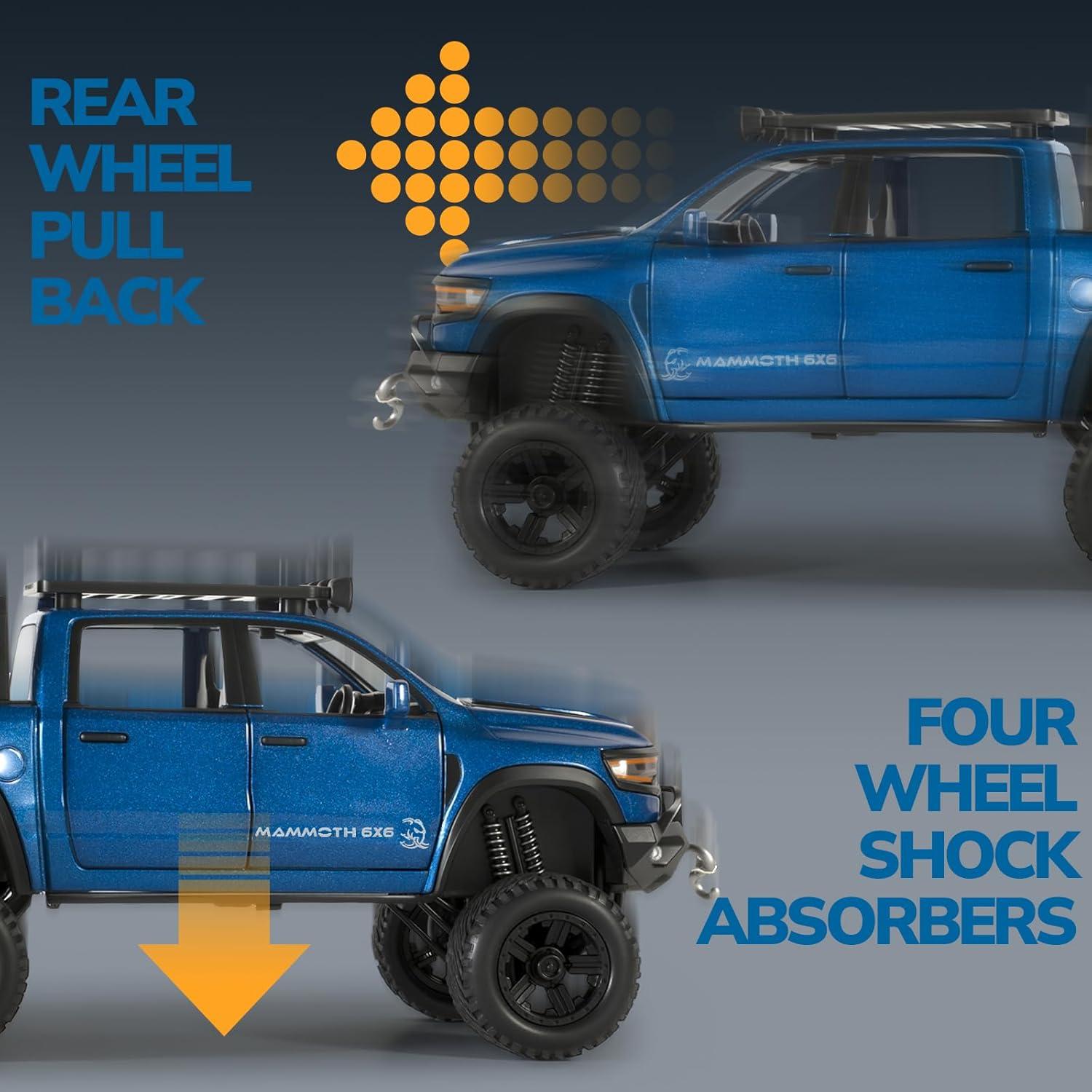 Camión de Juguete FRJV Mammoth Azul 19x7.2x7.7cm con Sonido