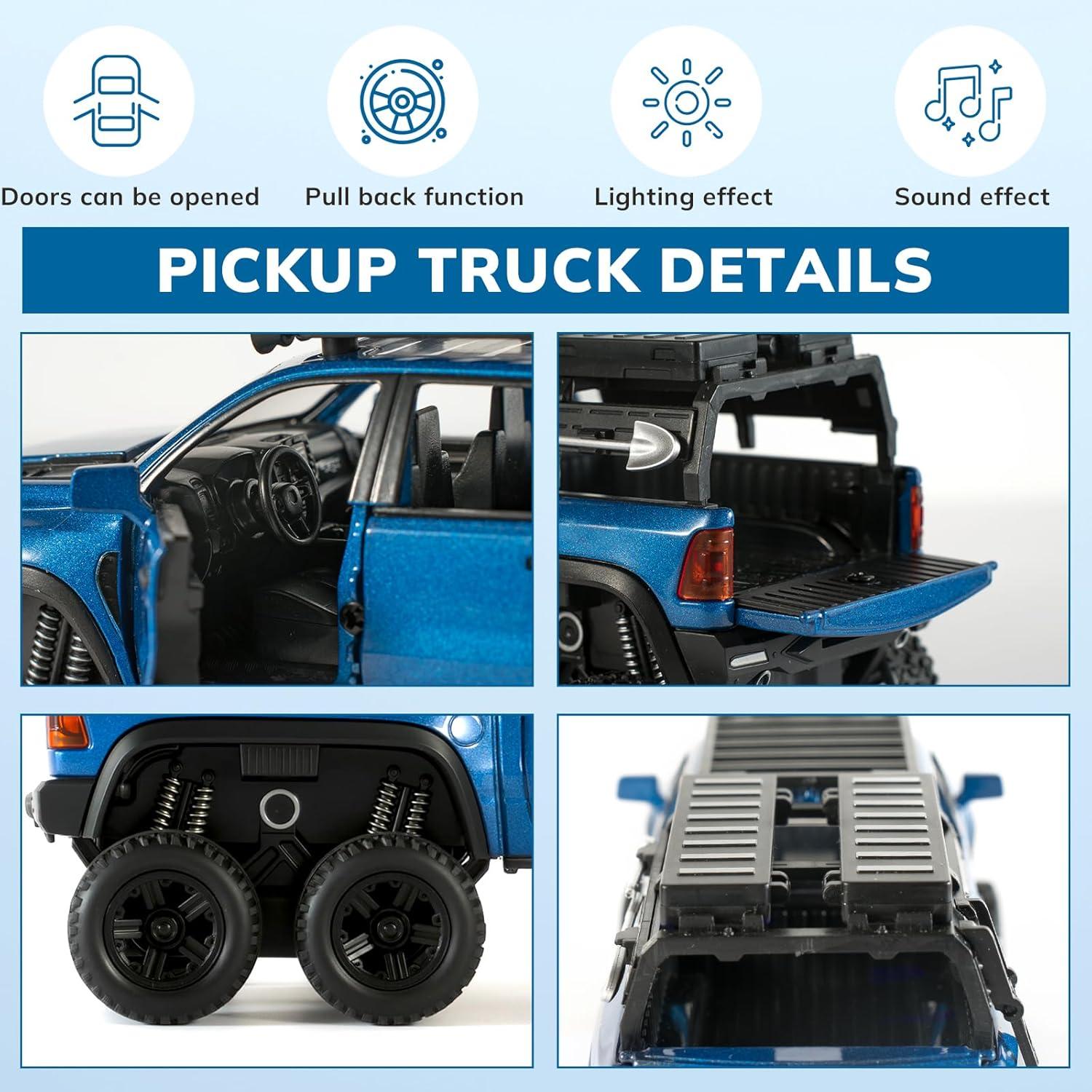 Camión de Juguete FRJV Mammoth Azul 19x7.2x7.7cm con Sonido