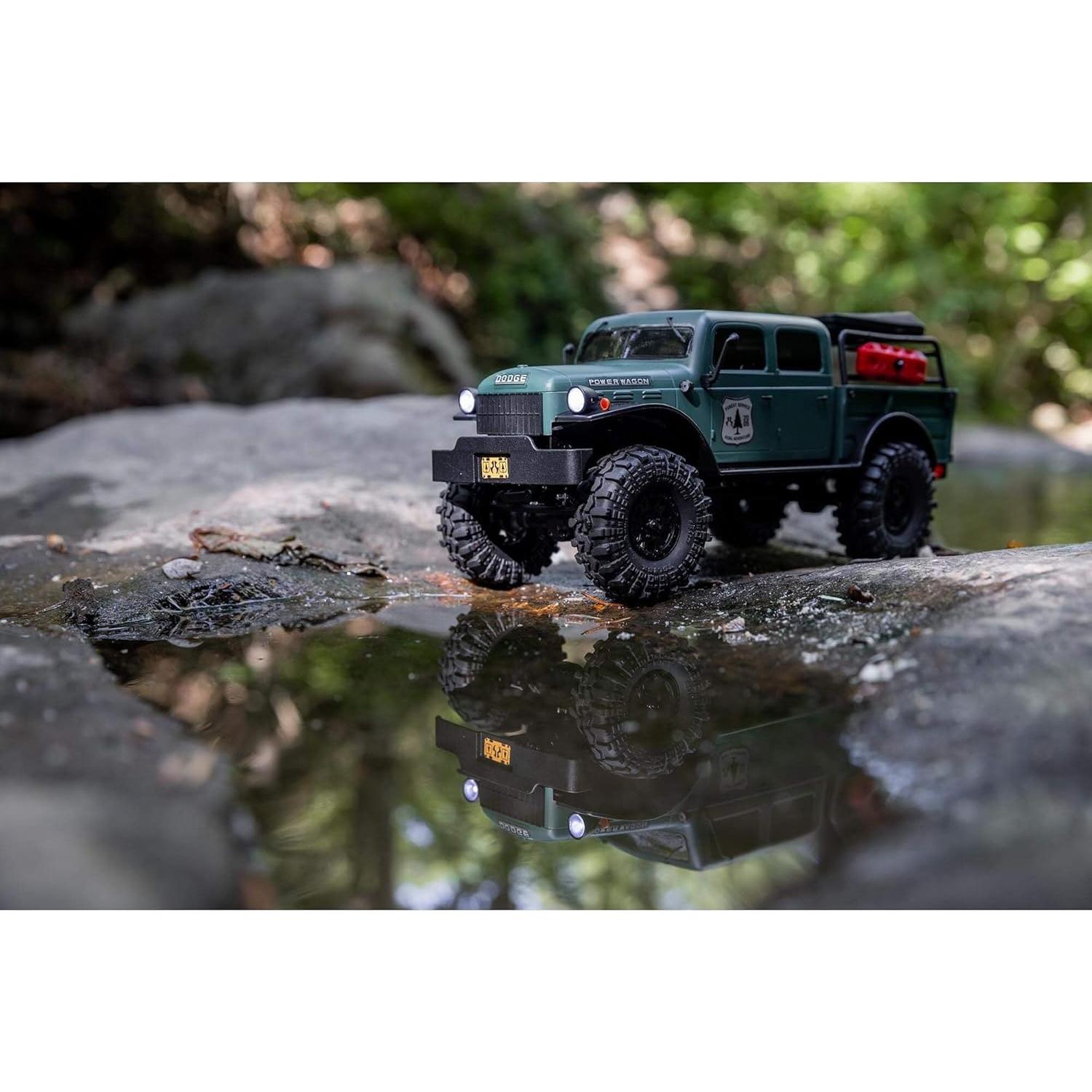 Camión RC Axial SCX24 Dodge Power Wagon 1/24 Verde 4x4 RTR