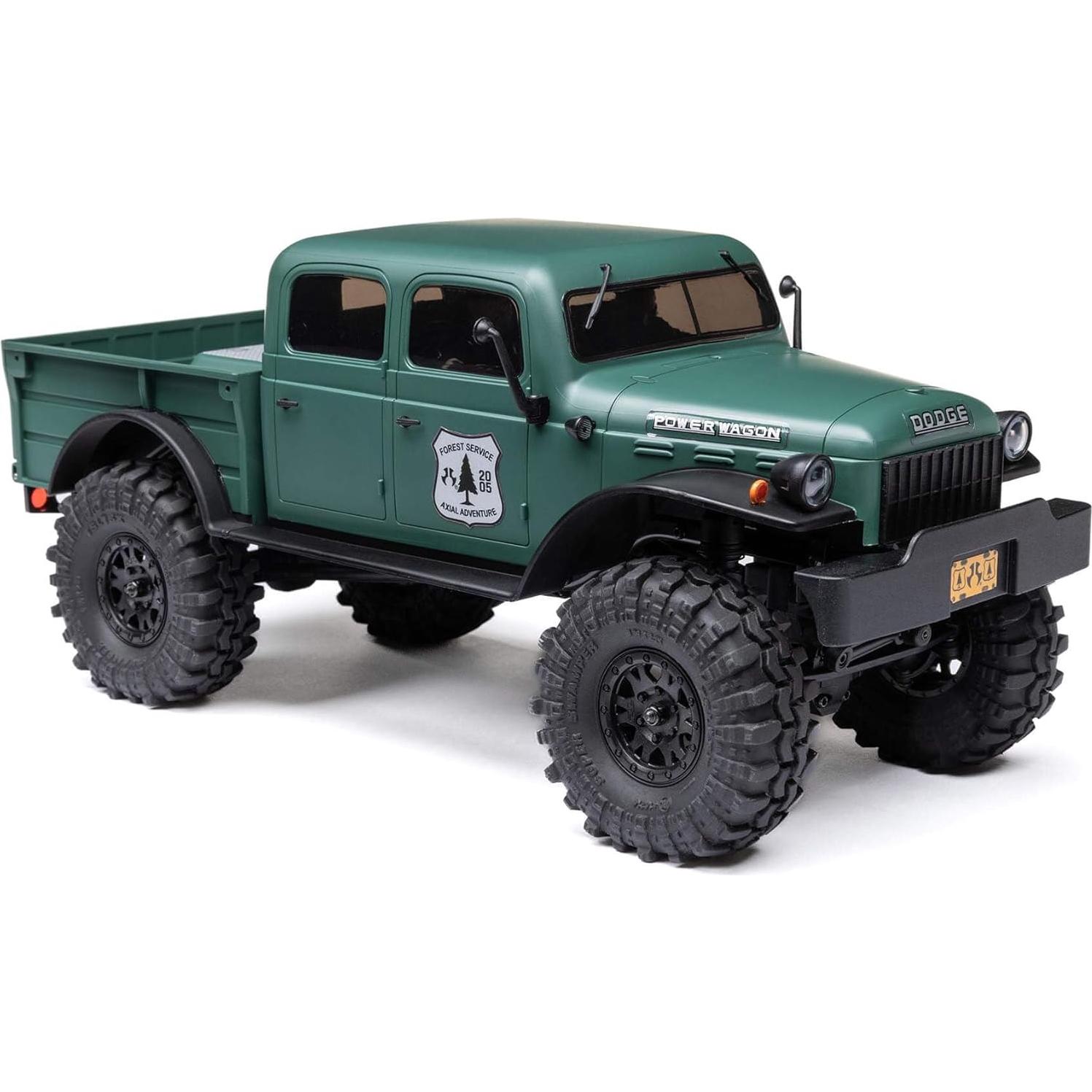 Camión RC Axial SCX24 Dodge Power Wagon 1/24 Verde 4x4 RTR