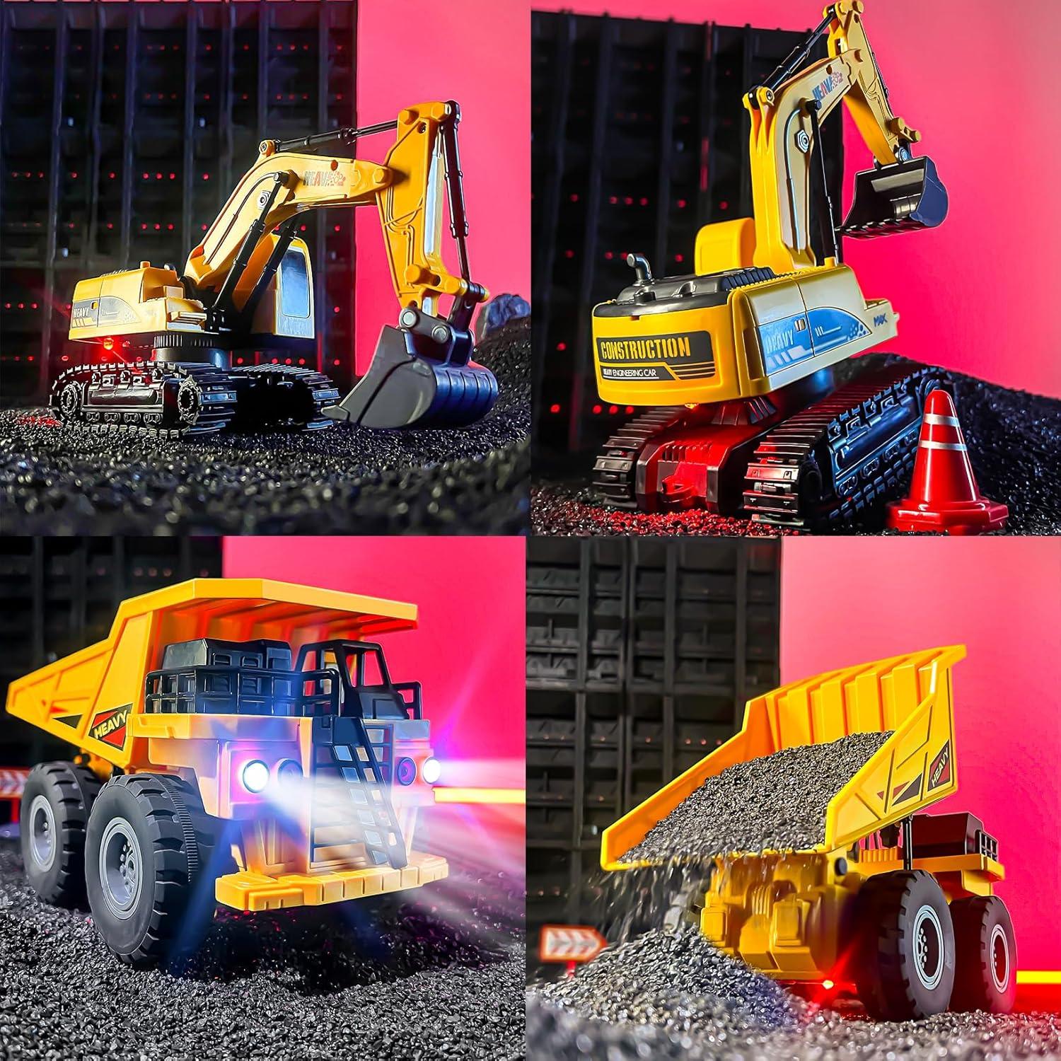 Juego de Excavadora y Camión Volquete RC Shantou 11 Canales