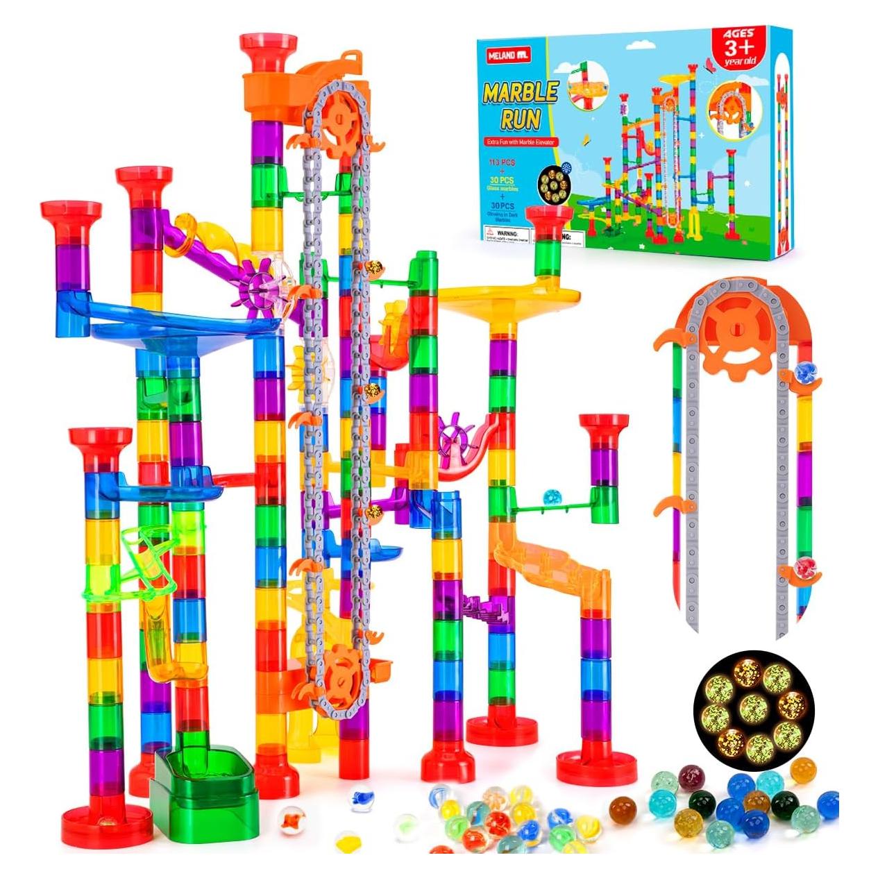 Carrera de Canicas Meland 247pcs con Ascensor Motorizado