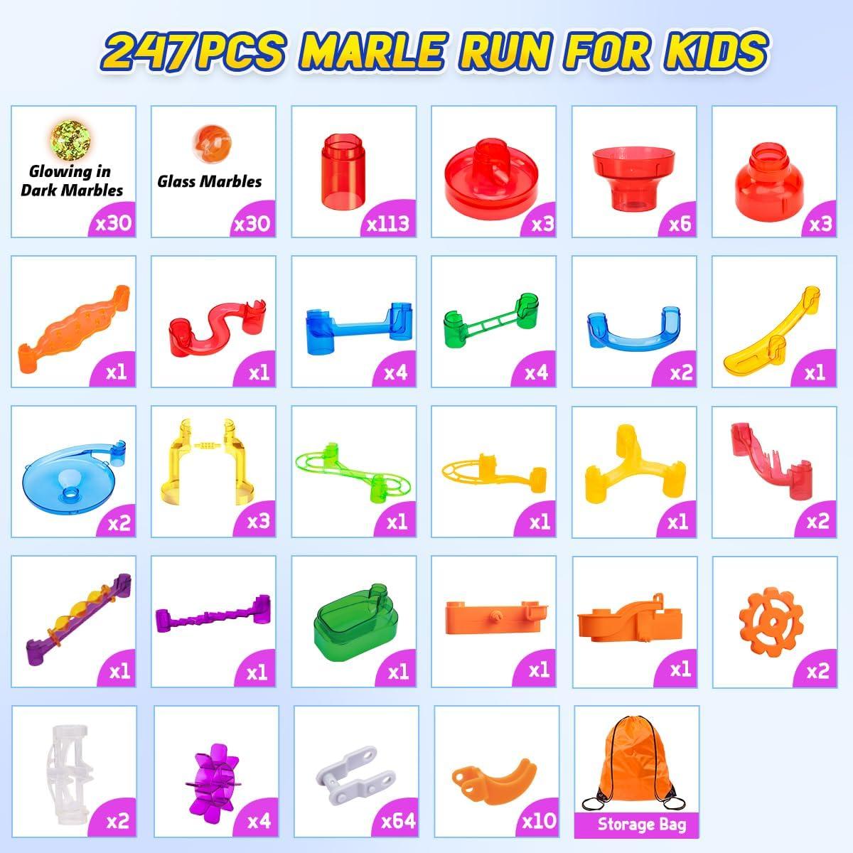 Carrera de Canicas Meland 247pcs con Ascensor Motorizado