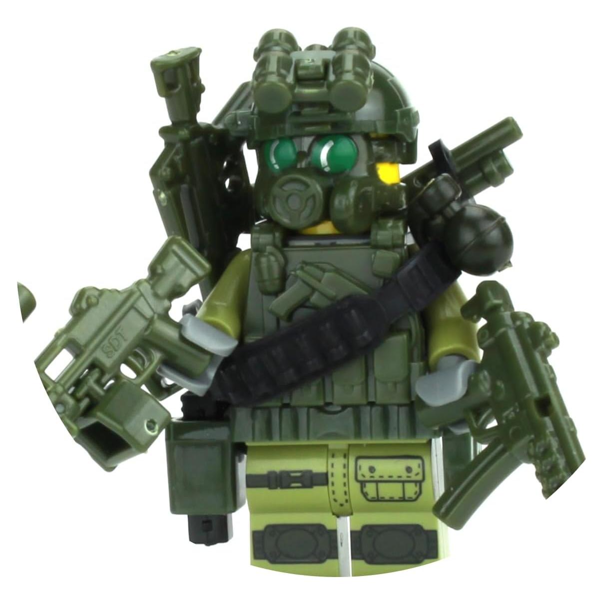 Figura de Acción Militar Personalizada Battle Brick 4.4cm