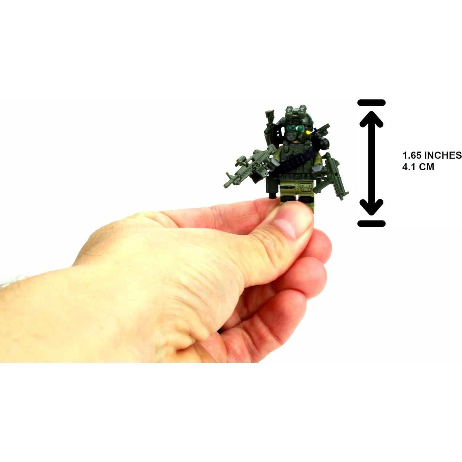 Figura de Acción Militar Personalizada Battle Brick 4.4cm