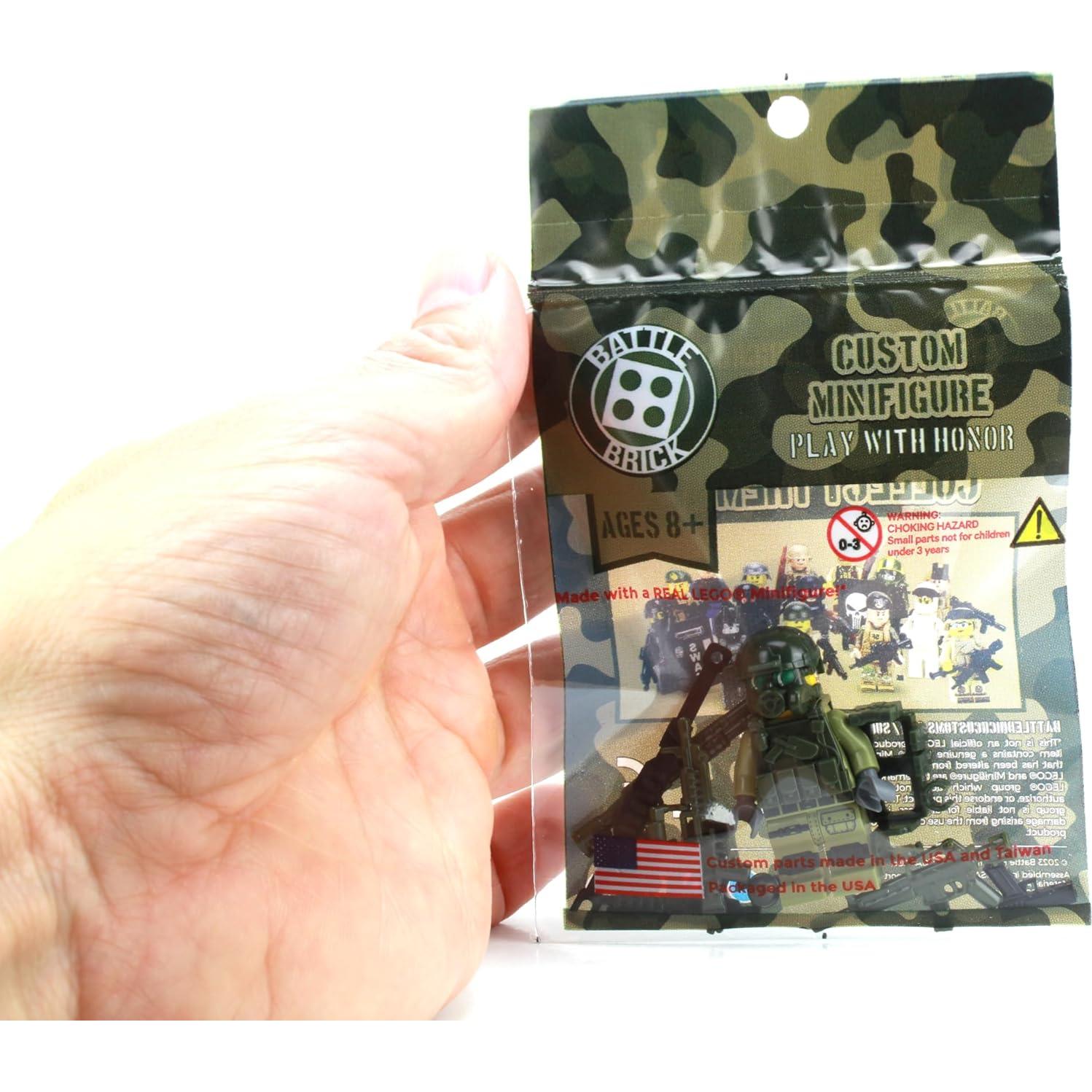 Figura de Acción Militar Personalizada Battle Brick 4.4cm