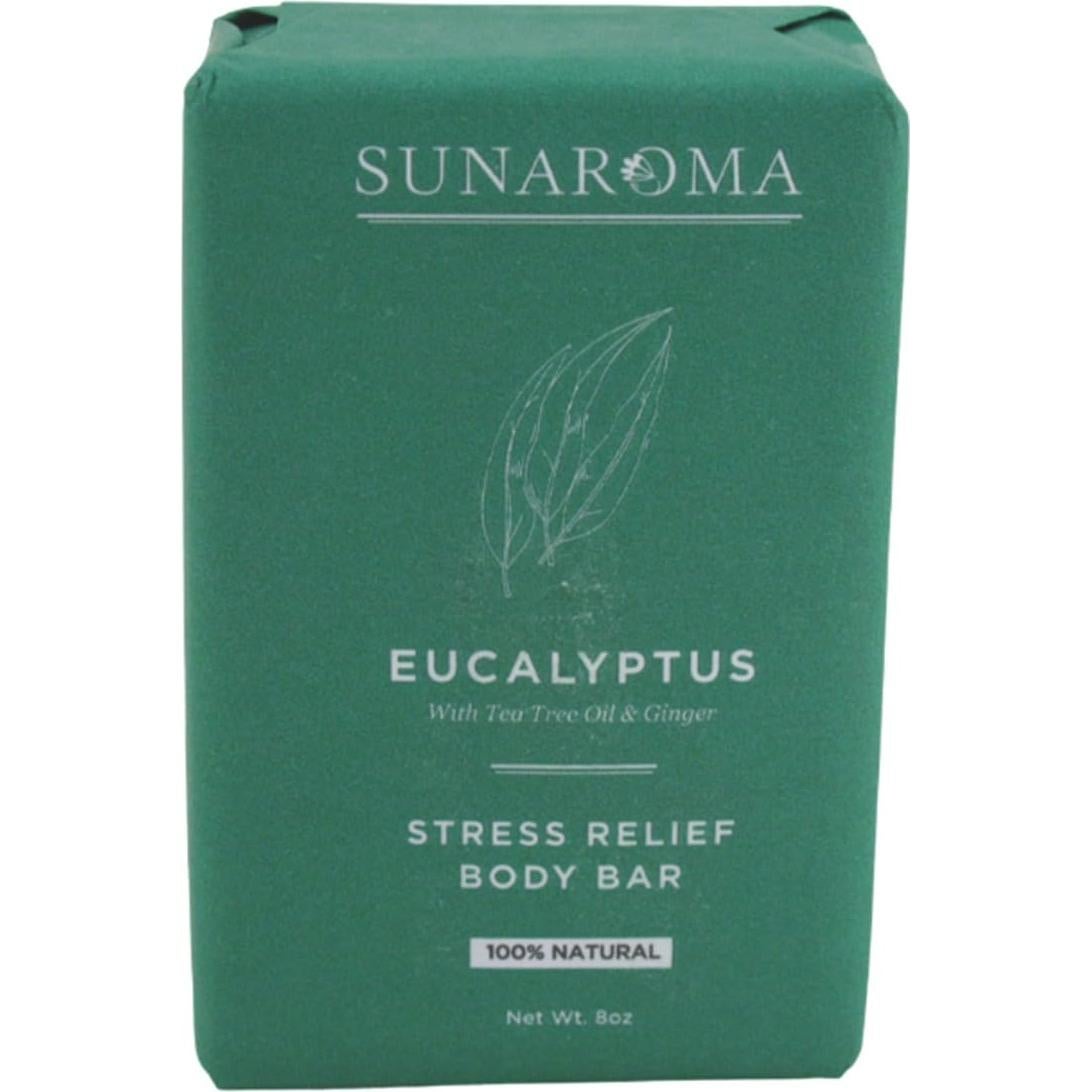 Barra de Jabón Sunaroma Eucalipto y Árbol de Té 3 Piezas