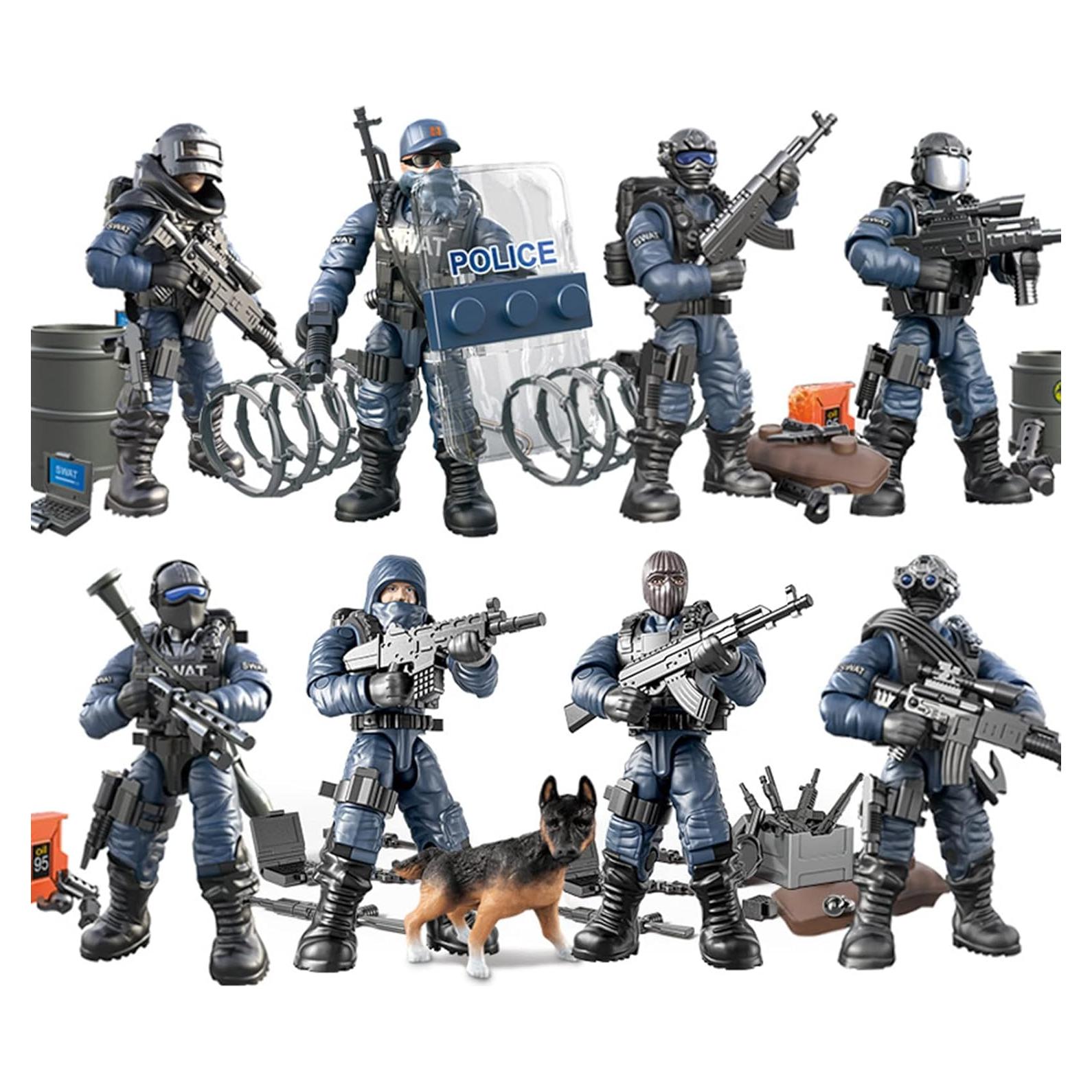 Set de Bloques de Construcción SWAT MEIEST - 8 Figuras de Policía