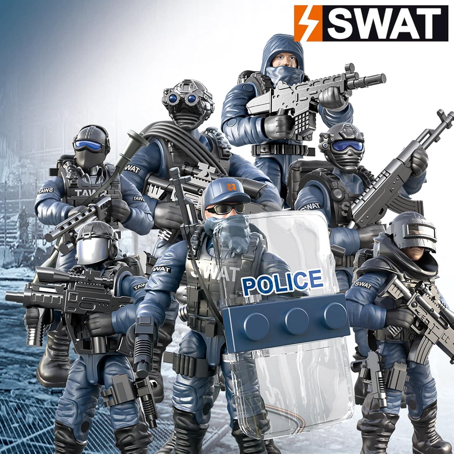 Set de Bloques de Construcción SWAT MEIEST - 8 Figuras de Policía