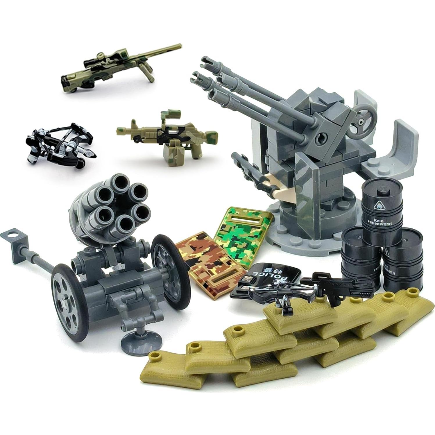 Paquete de Accesorios de Armas Militares ALEYOOTECHE 350+ Piezas