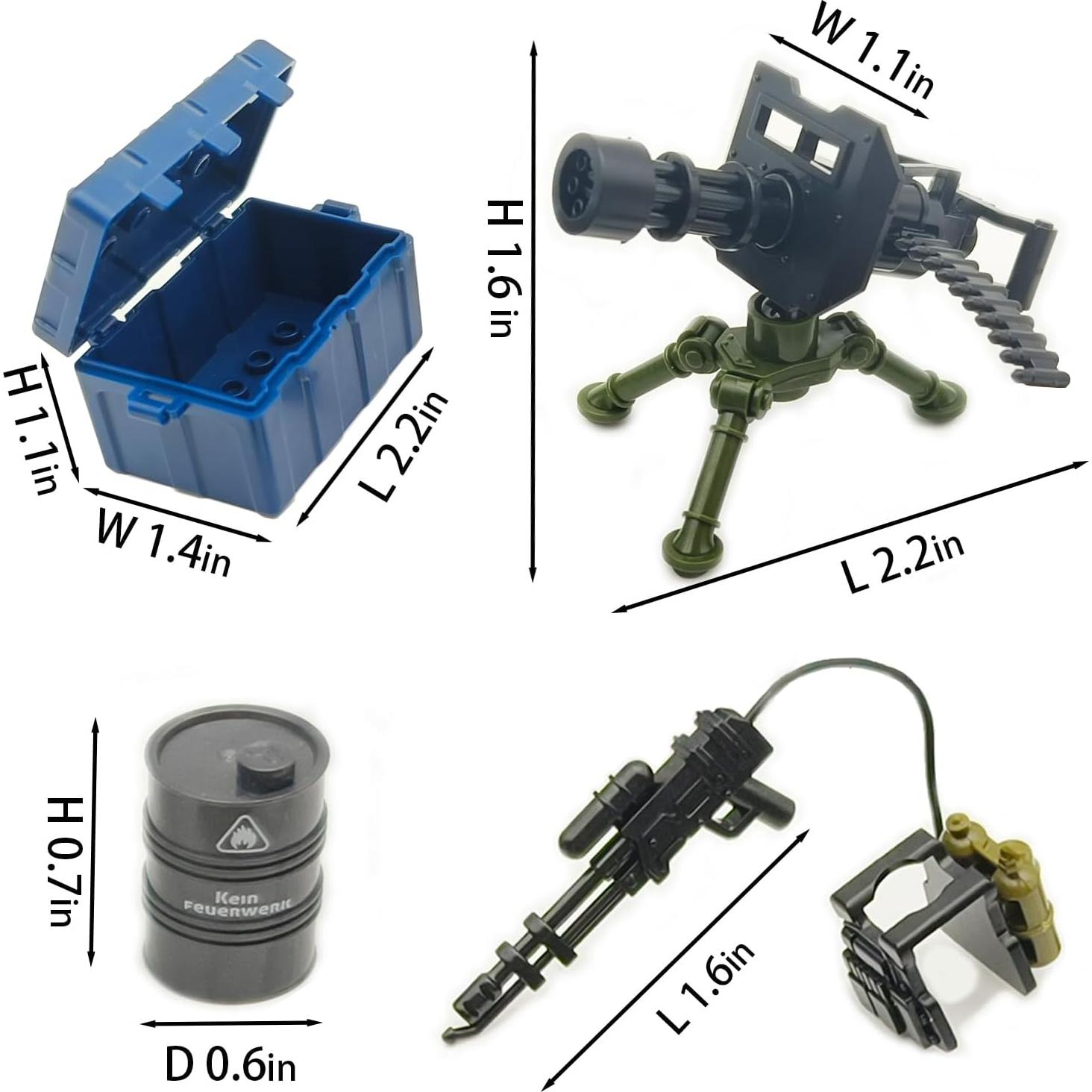 Conjunto de Juguetes Militares Sendhjurf - Armas y Accesorios