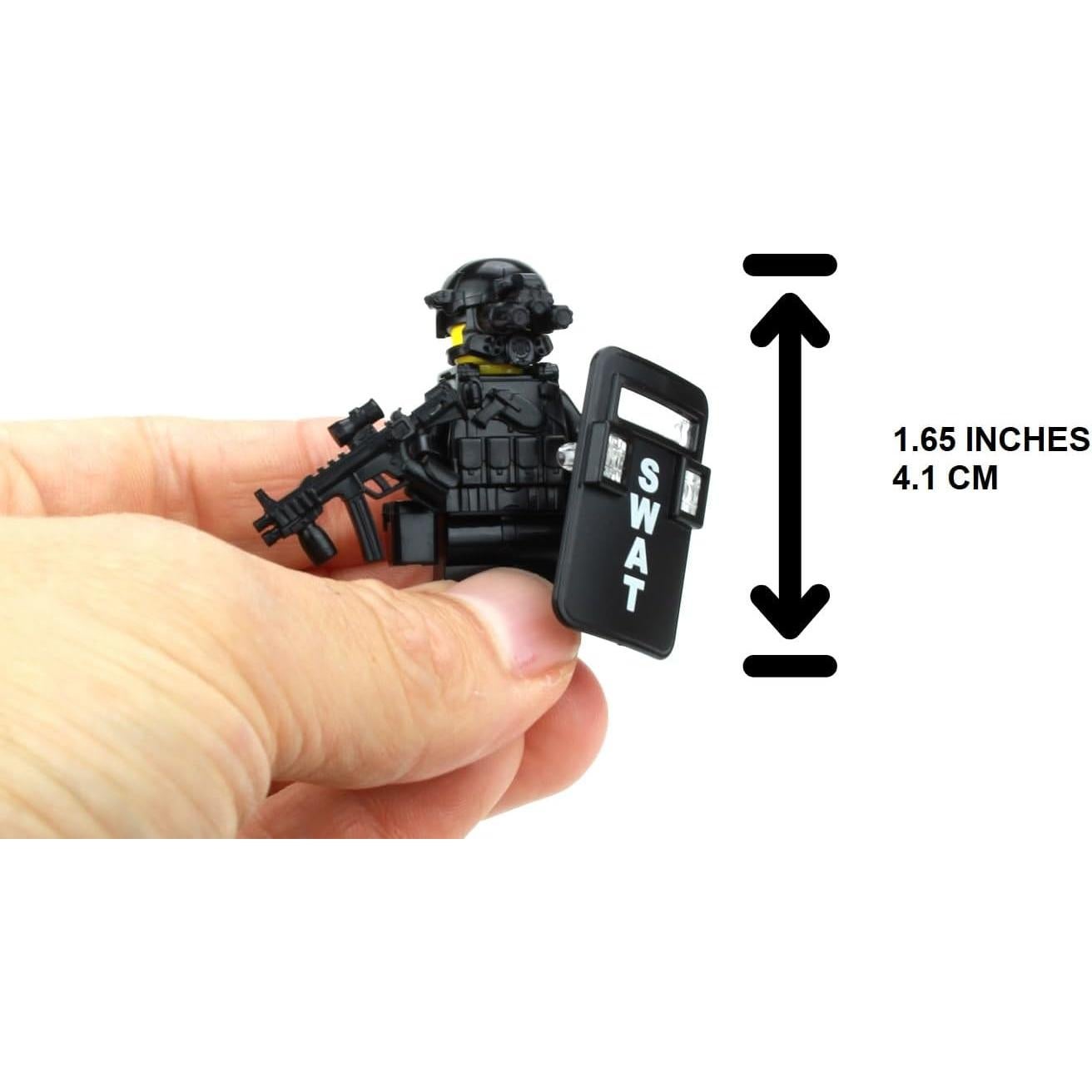 Minifigura Coleccionable Policía SWAT Battle Brick 4.1cm