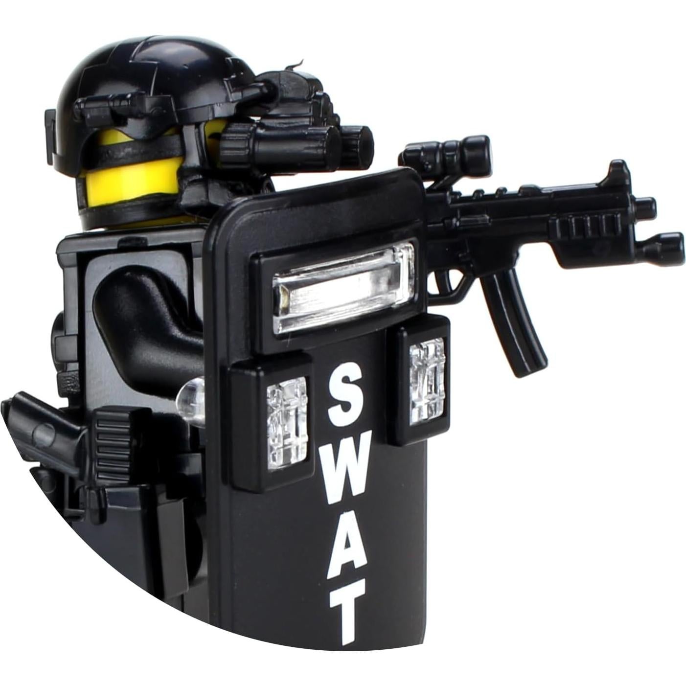 Minifigura Coleccionable Policía SWAT Battle Brick 4.1cm