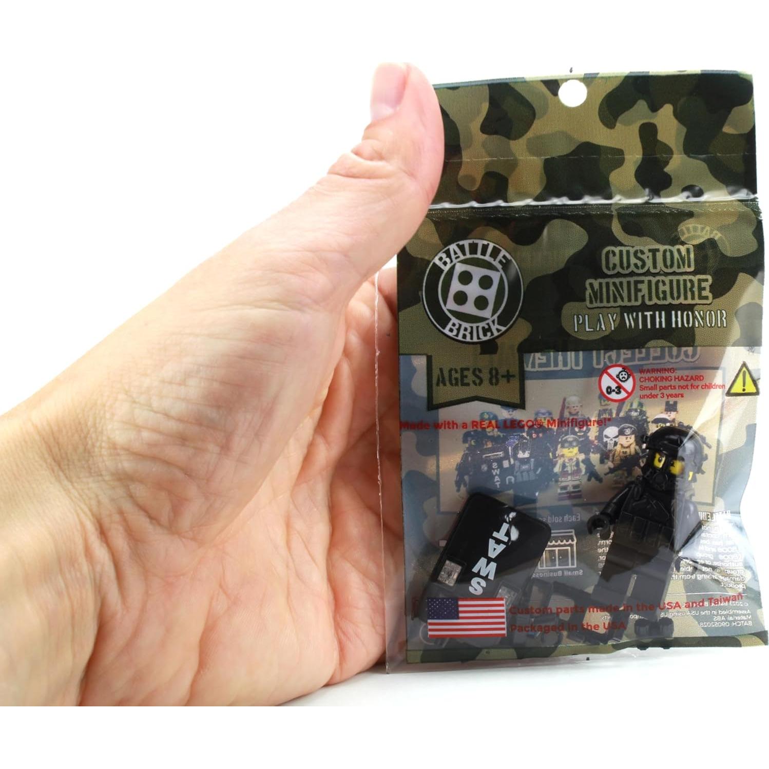 Minifigura Coleccionable Policía SWAT Battle Brick 4.1cm