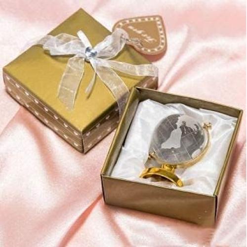 Globo Decorativo AUNMAS Esfera de Cristal 6.5x4cm Oro