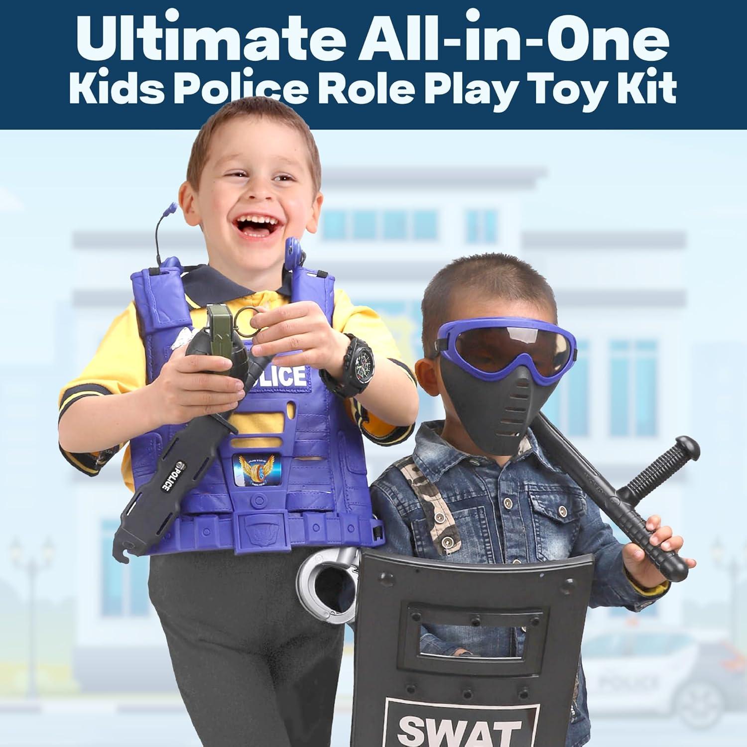 Set de Juego de Rol de Policía Liberty Imports - 15 Piezas