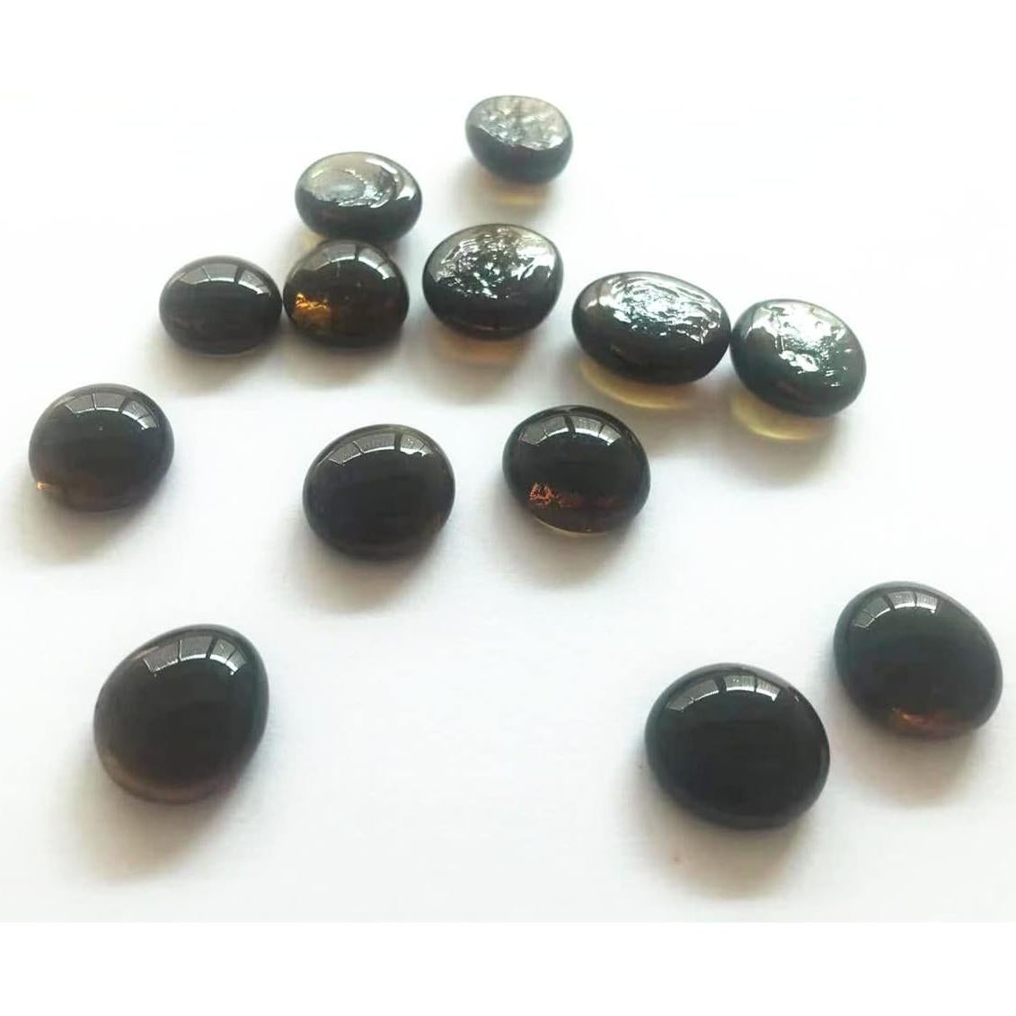 Piedra de gema de vidrio Liying 200 piezas 1,90 cm ámbar